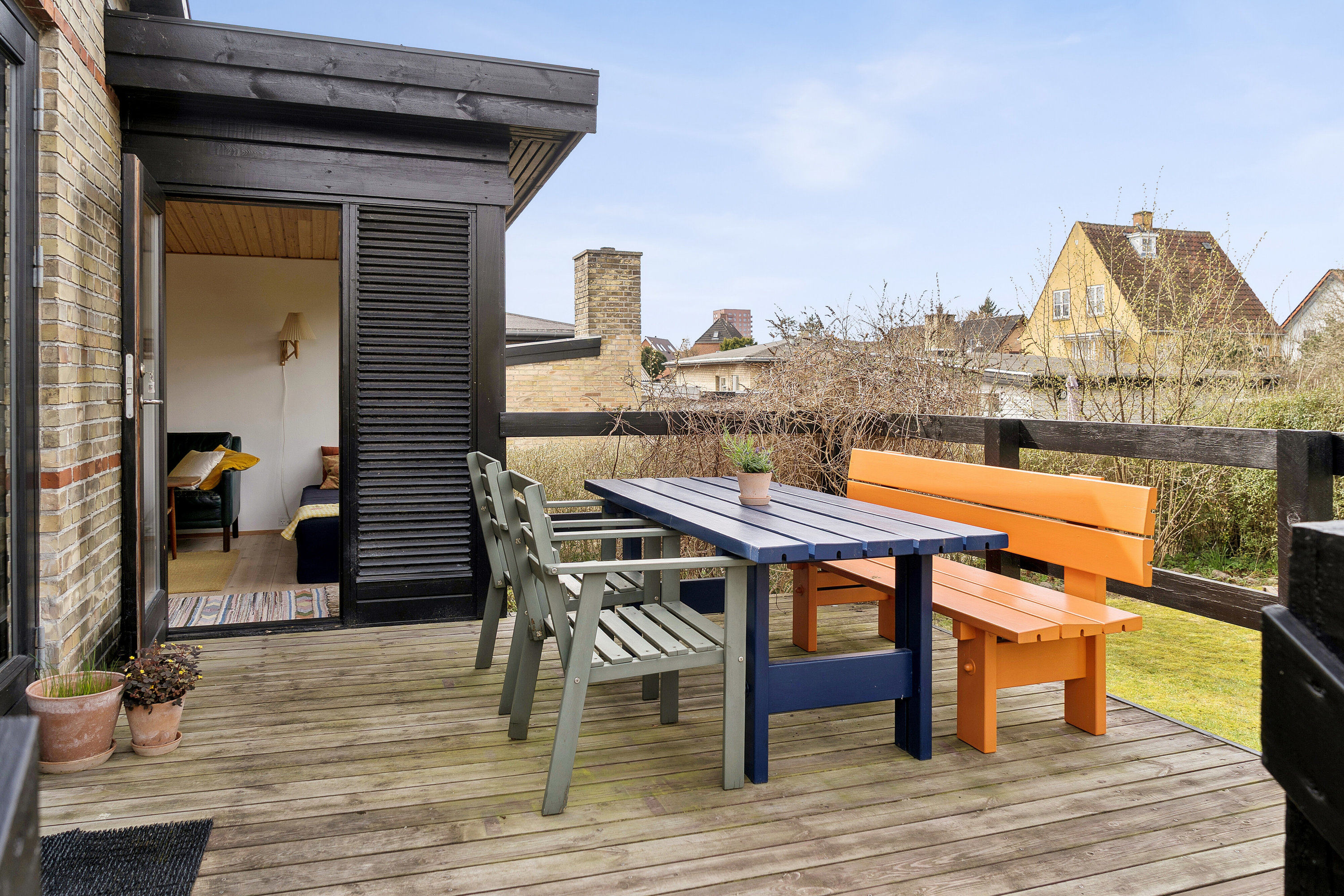 Fremhævet terrasse billede i fuldskærmstilstand. Billede af Damhusdalen 96, 2610 Rødovre