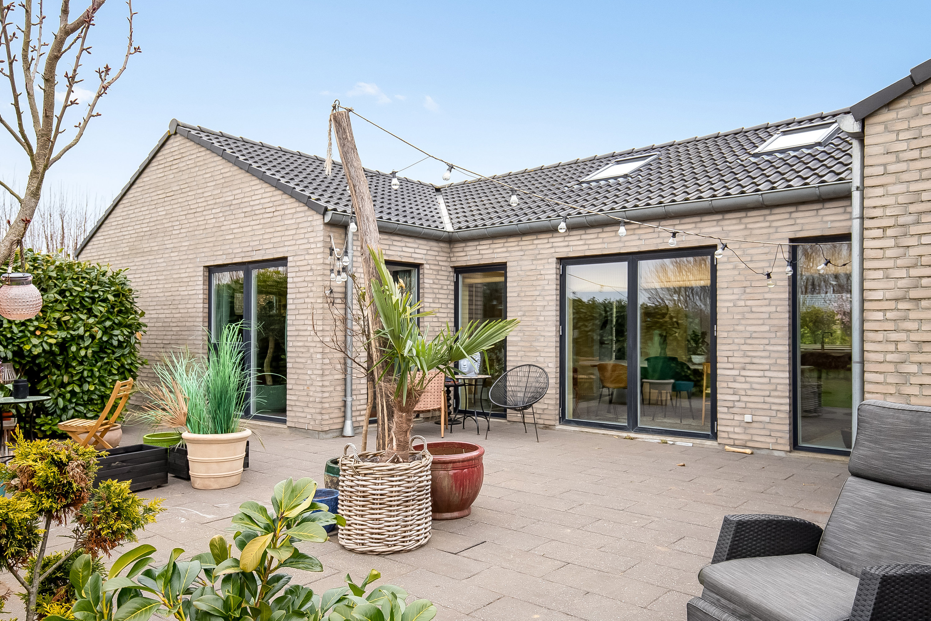 Fremhævet terrasse billede i fuldskærmstilstand. Billede af Fruergaardsvej 6, 7080 Børkop