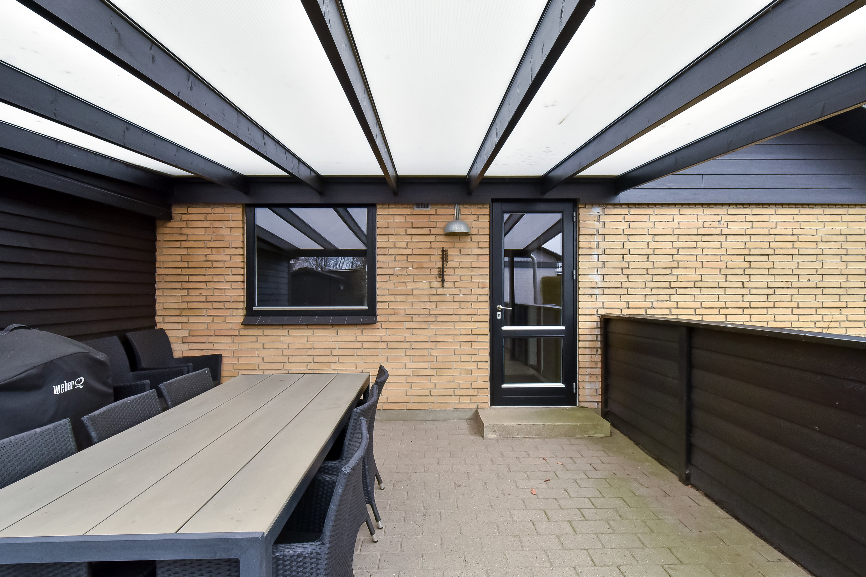 Fremhævet overdækket terrasse billede i fuldskærmstilstand. Billede af Gl. Ørskovvej 1, Snejbjerg, 7400 Herning