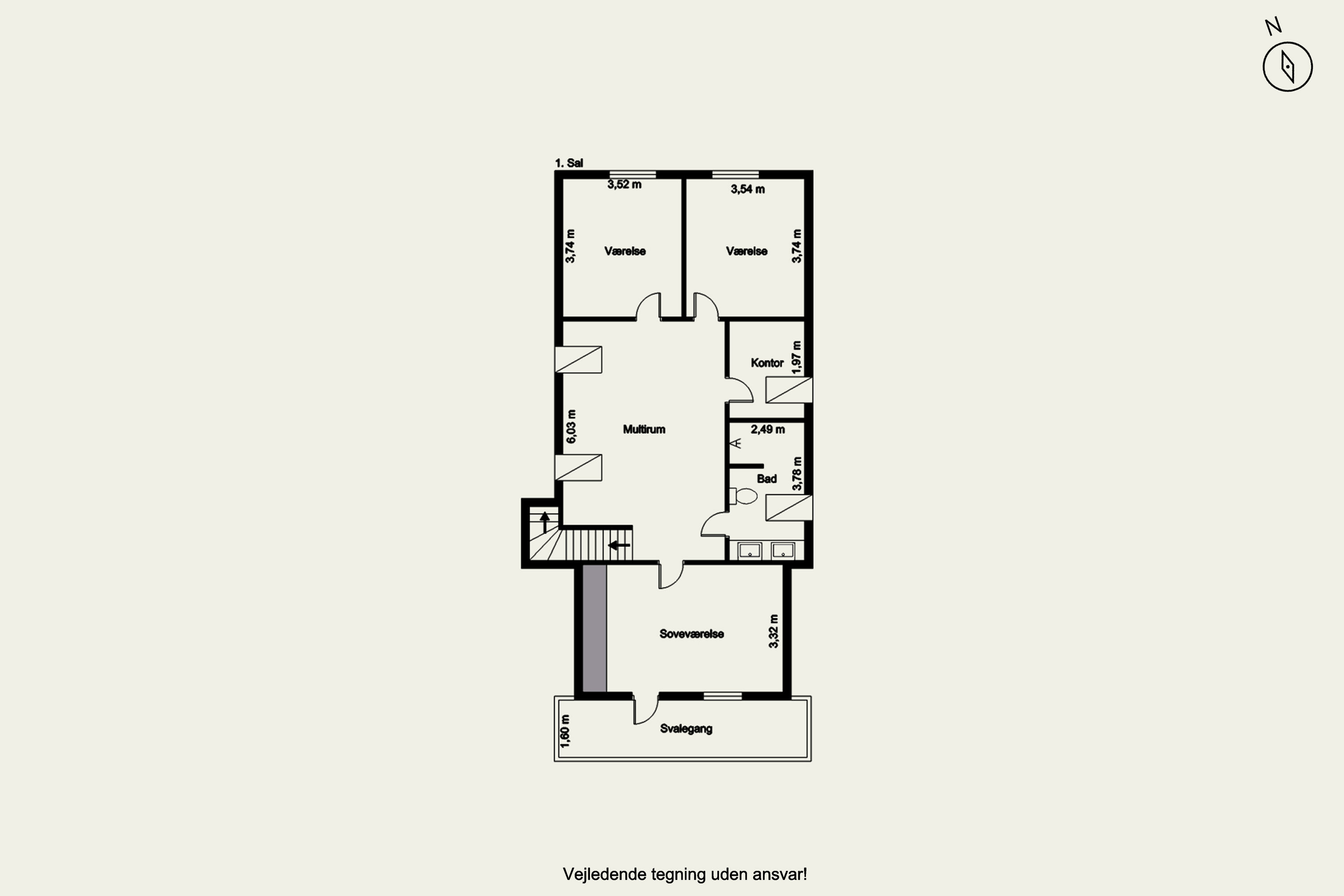Plantegninger billede af Klokkebakken 1, Gjellerup, 7400 Herning