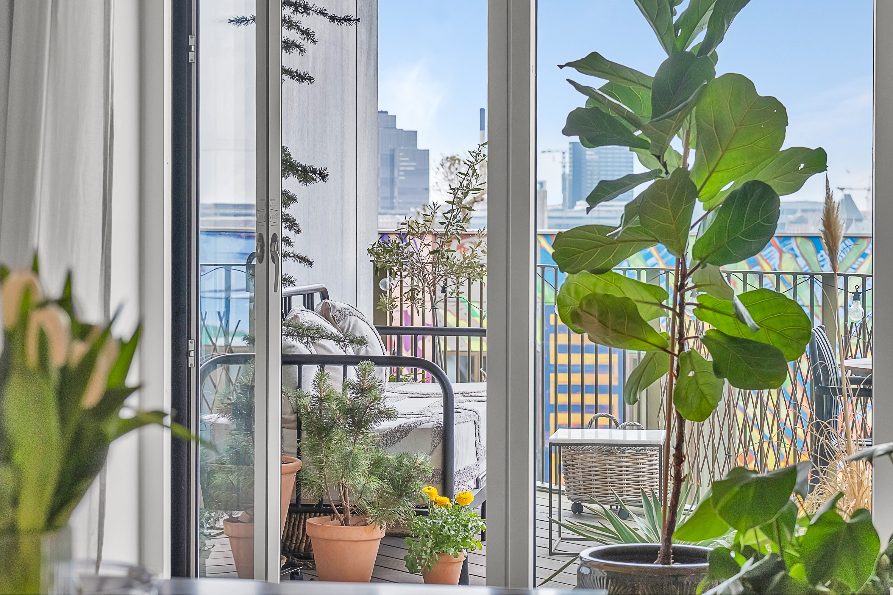 Fremhævet altan billede i fuldskærmstilstand. Billede af Irma Pedersens Gade 66, 4. 2., 8000 Aarhus C