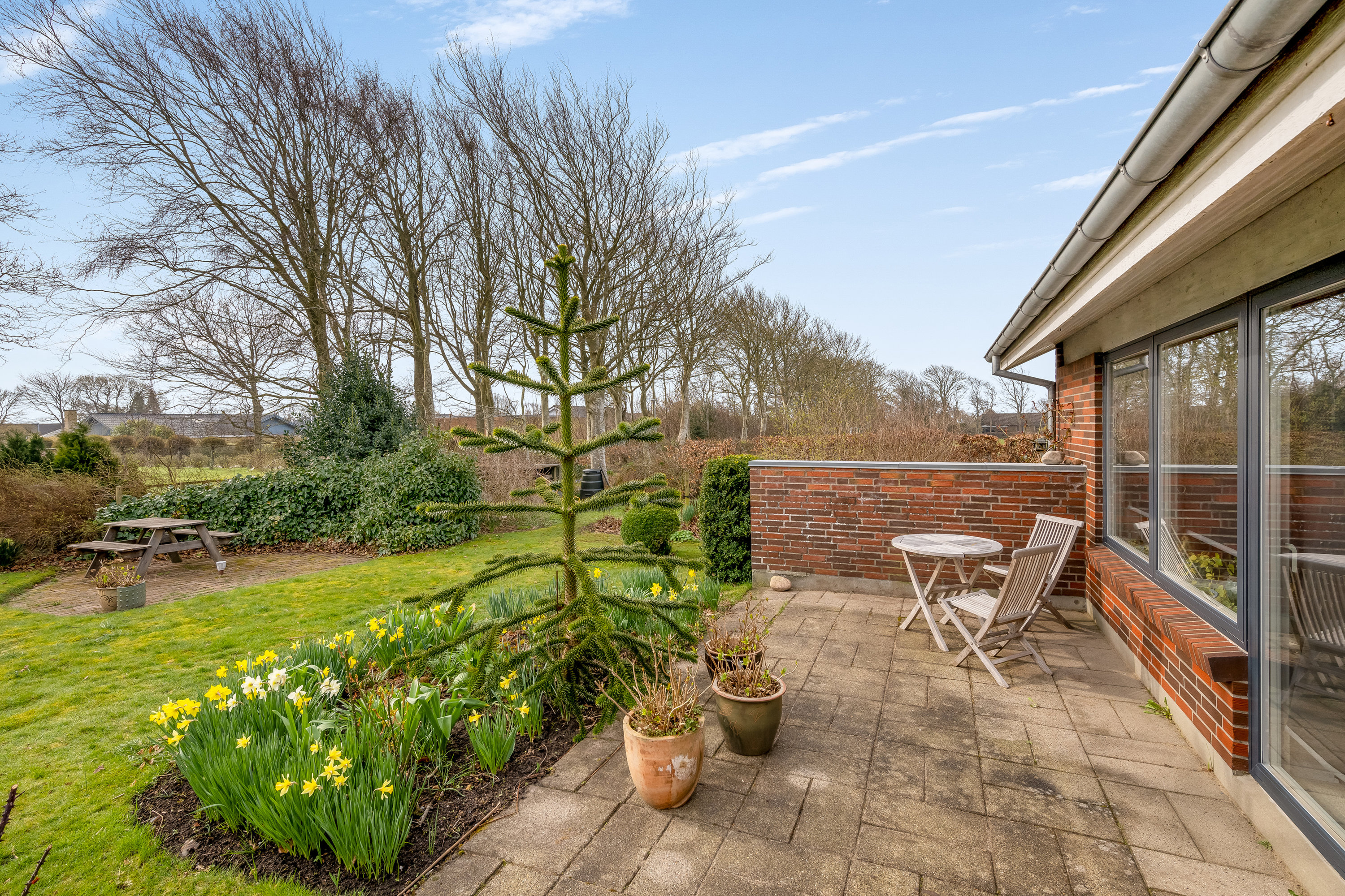 Fremhævet terrasse billede i fuldskærmstilstand. Billede af Markledet 35, 6950 Ringkøbing