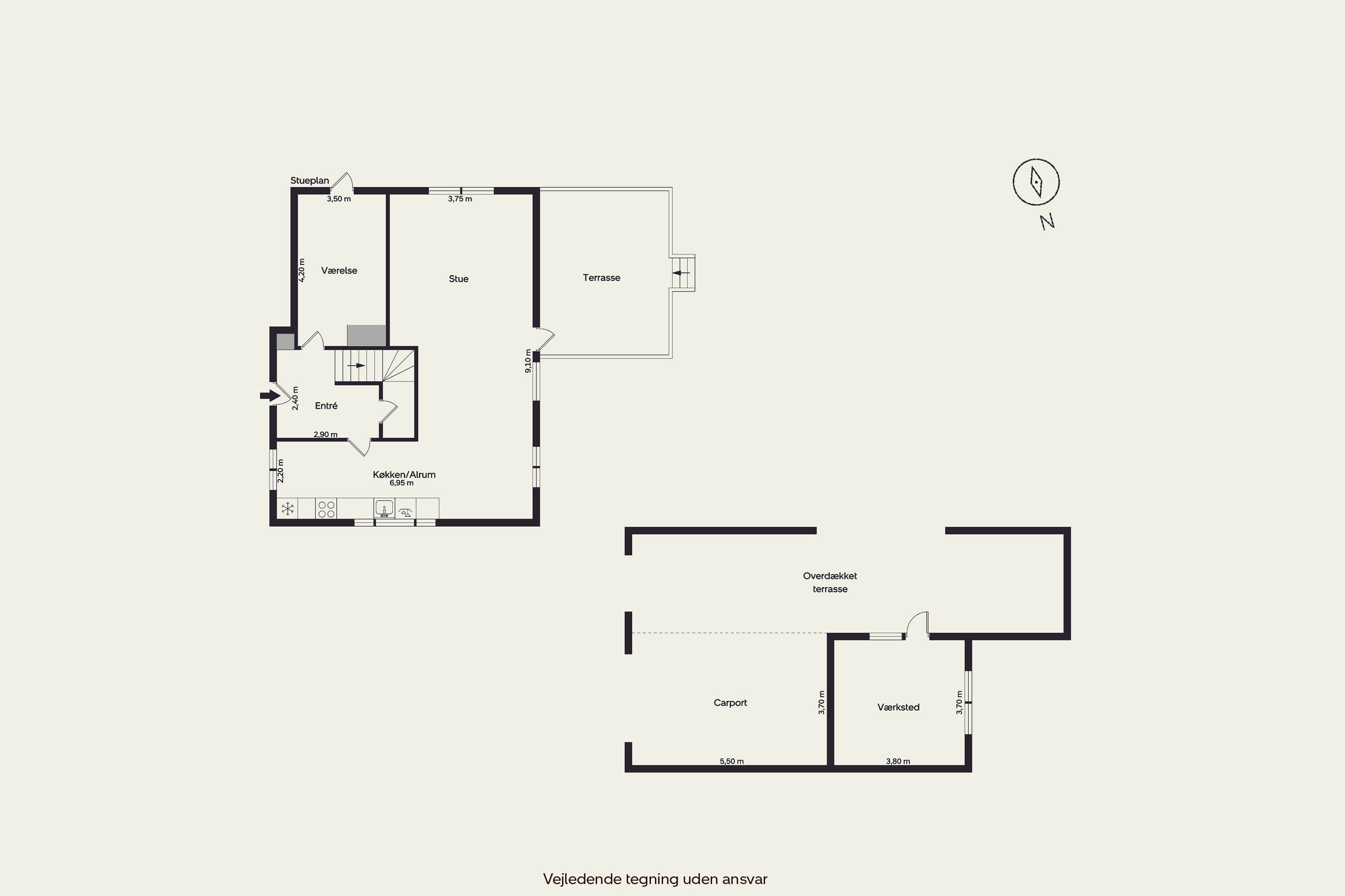 Plantegninger billede af Grønningen 8, 6900 Skjern