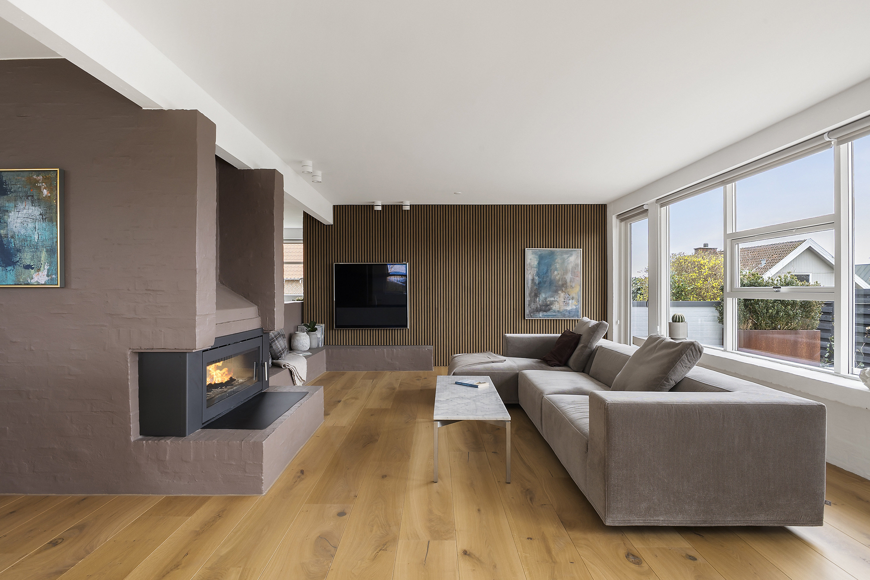 Fremhævet stue billede i fuldskærmstilstand. Billede af Krügersvej 48, Sanddal, 7000 Fredericia