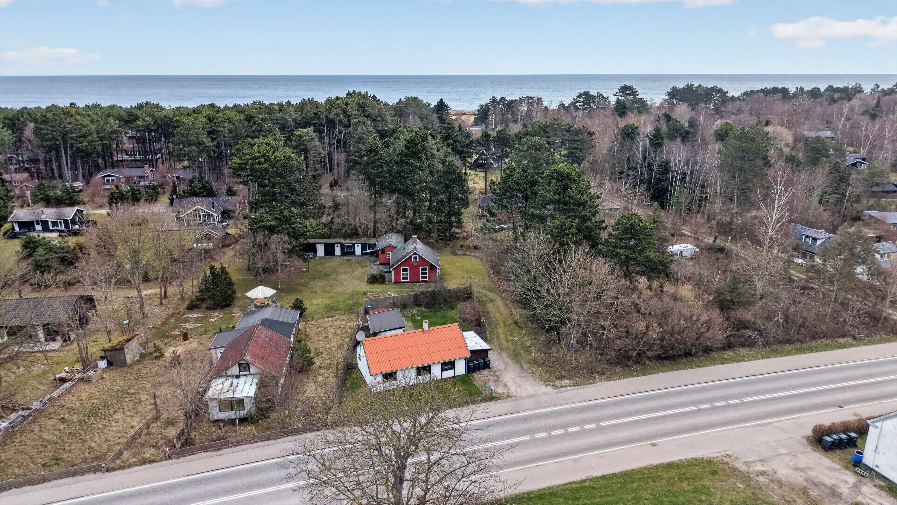 Fremhævet luftfoto billede i fuldskærmstilstand. Billede af Oddenvej 360, Yderby Lyng, 4583 Sjællands Odde