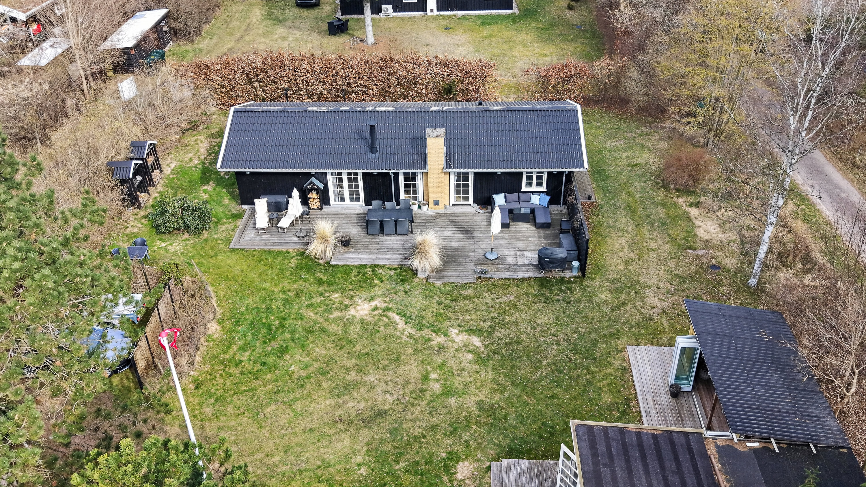 Fremhævet luftfoto billede i fuldskærmstilstand. Billede af Kirchheinersvej 58, 4500 Nykøbing Sj