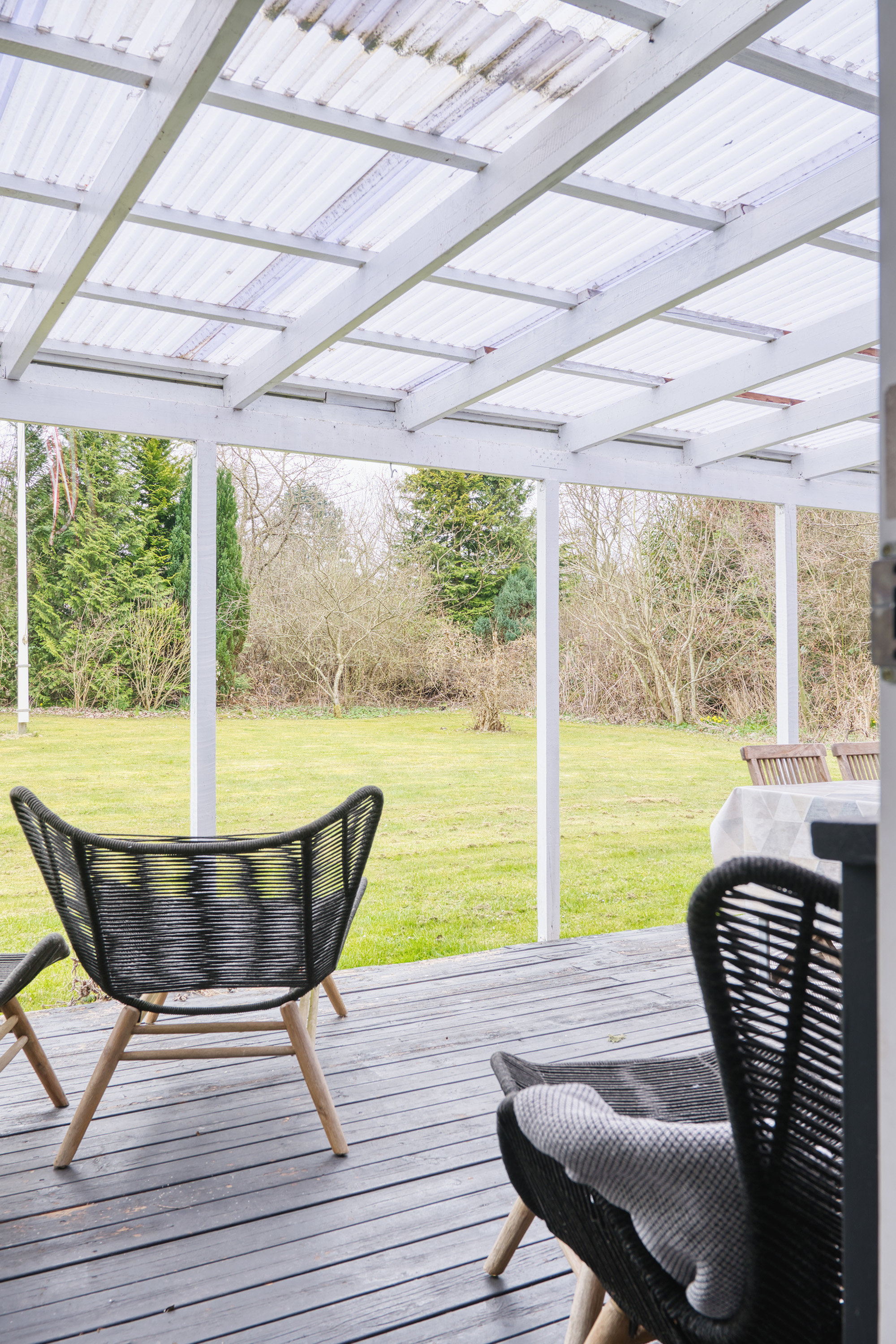 Fremhævet overdækket terrasse billede i fuldskærmstilstand. Billede af Ore Strandpark 79, Ore, 4850 Stubbekøbing