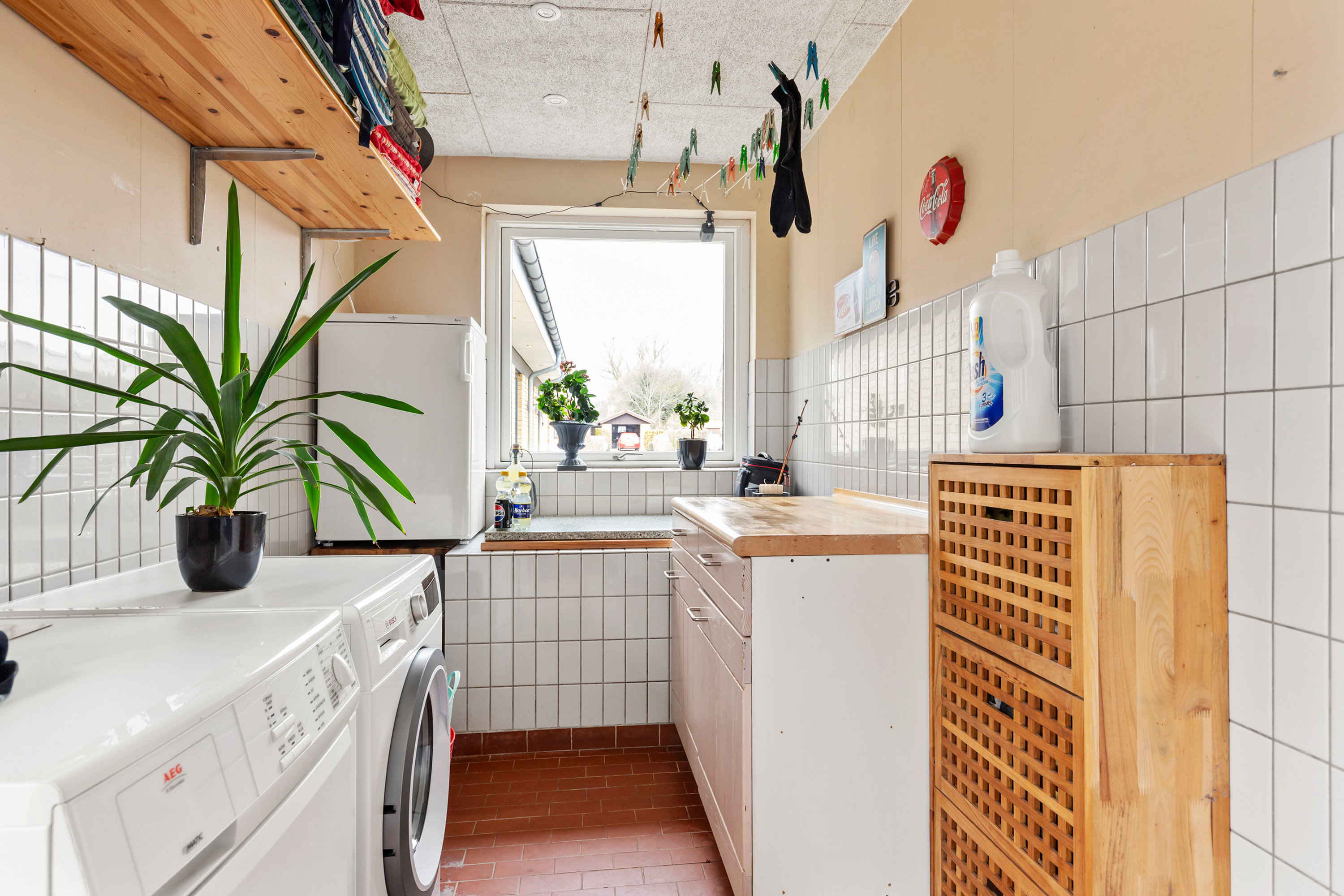 Fremhævet vaskerum billede i fuldskærmstilstand. Billede af Syrenvej 7, 9460 Brovst