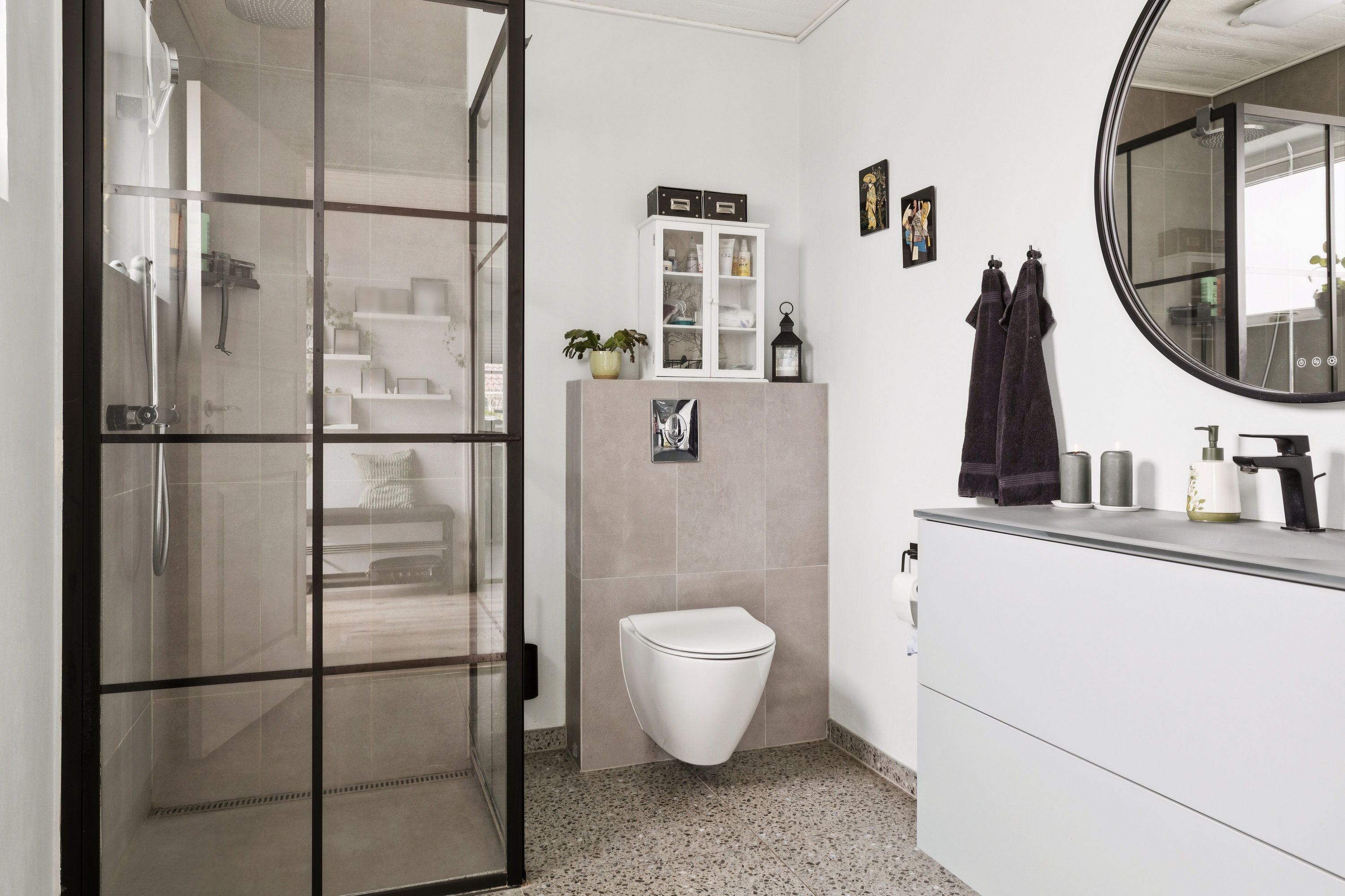 Fremhævet badeværelse billede i fuldskærmstilstand. Billede af Stokkebjergvej 11, 4450 Jyderup