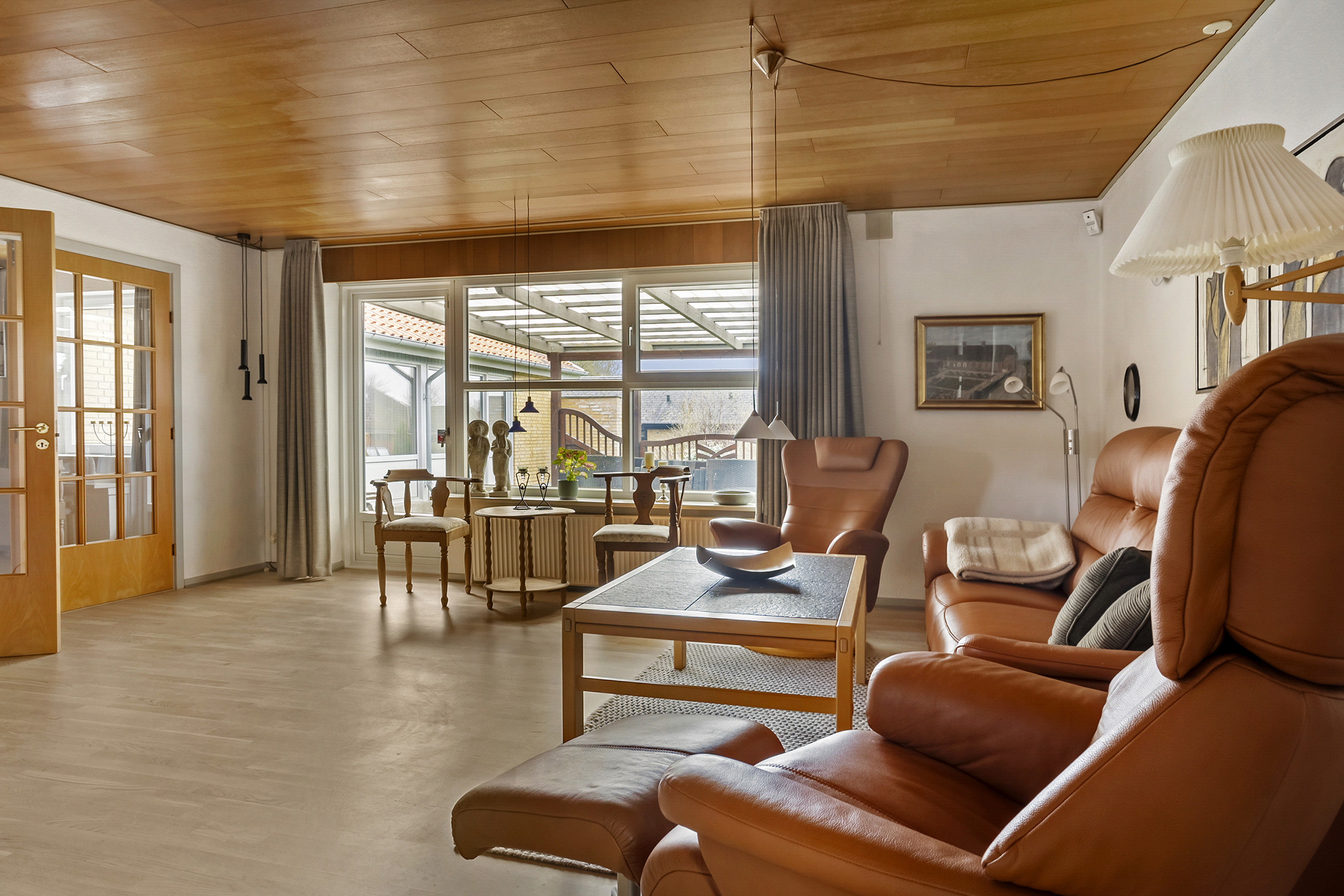 Fremhævet stue billede i fuldskærmstilstand. Billede af Orionvej 1, 6600 Vejen