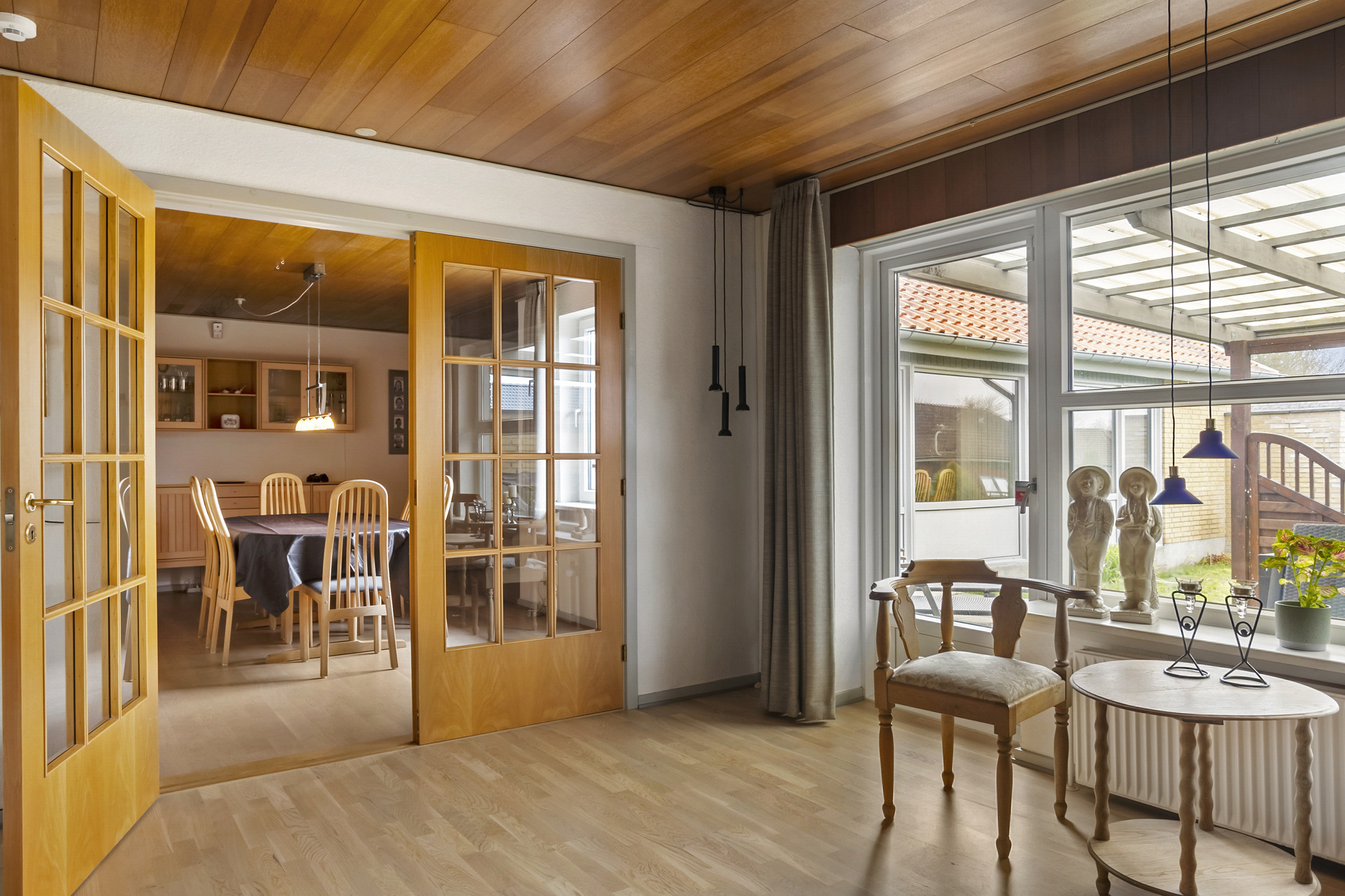 Fremhævet stue billede i fuldskærmstilstand. Billede af Orionvej 1, 6600 Vejen