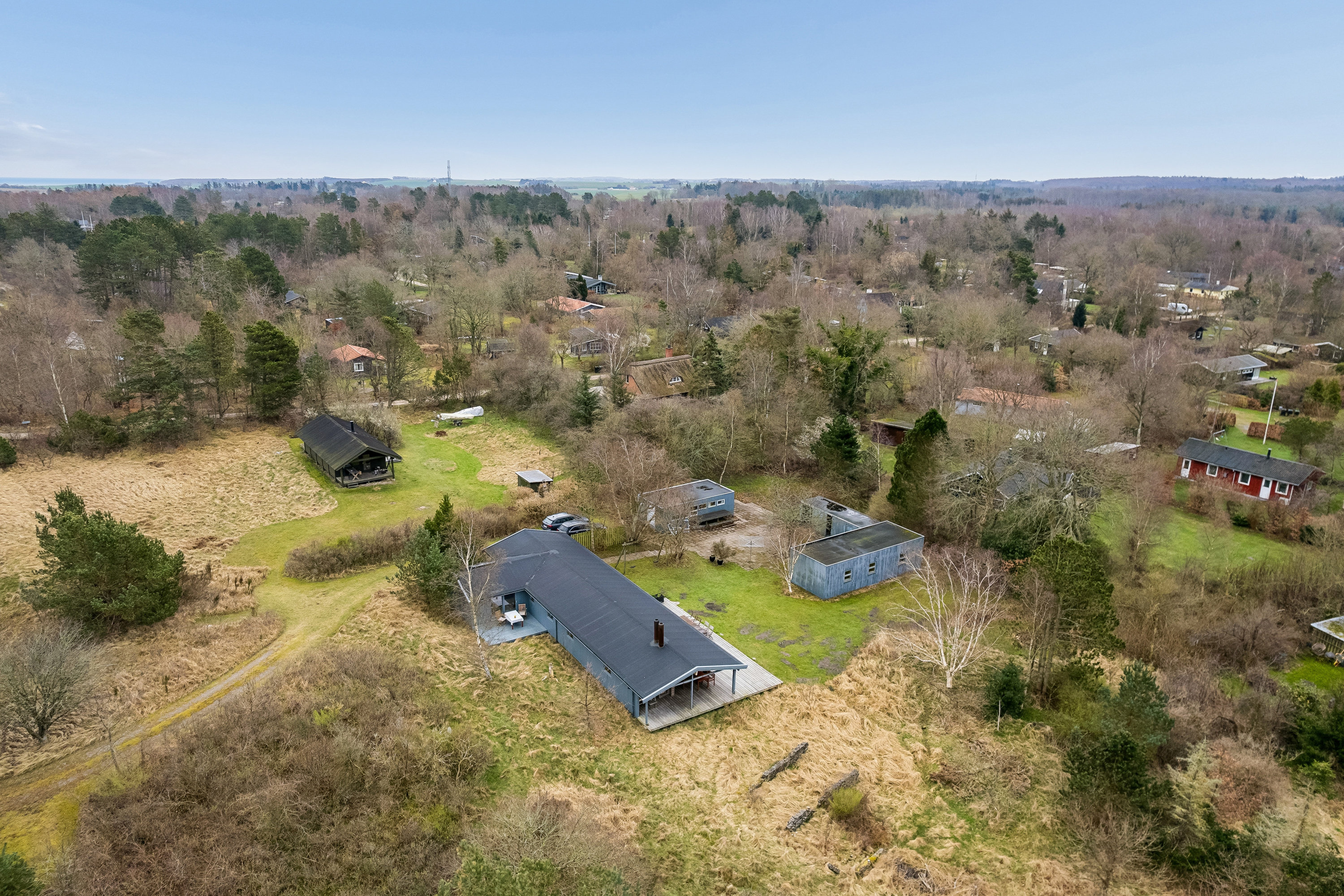 Fremhævet luftfoto billede i fuldskærmstilstand. Billede af Stavnsborgvej 37, Gjerrild, 8500 Grenaa