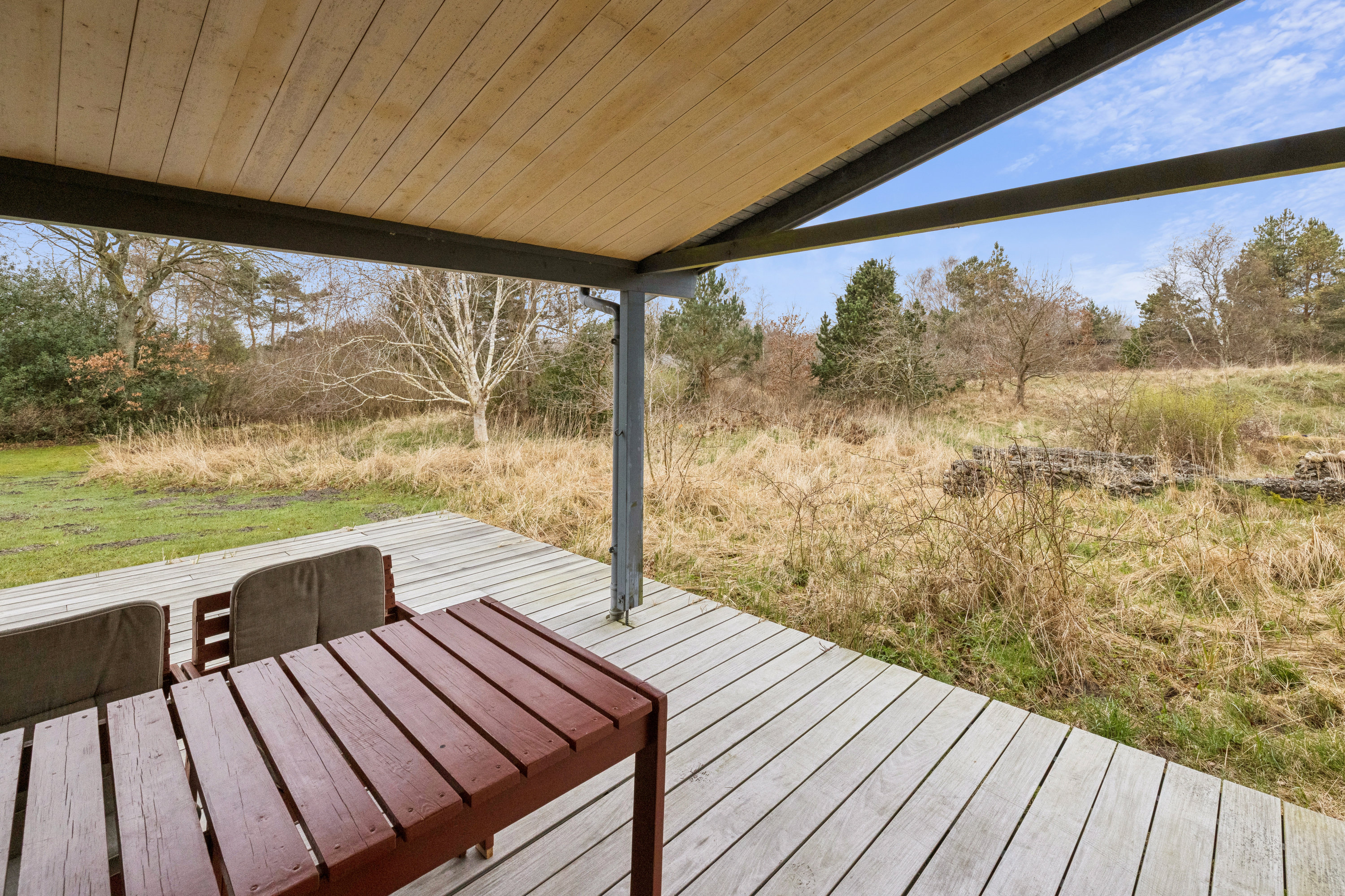 Fremhævet terrasse billede i fuldskærmstilstand. Billede af Stavnsborgvej 37, Gjerrild, 8500 Grenaa