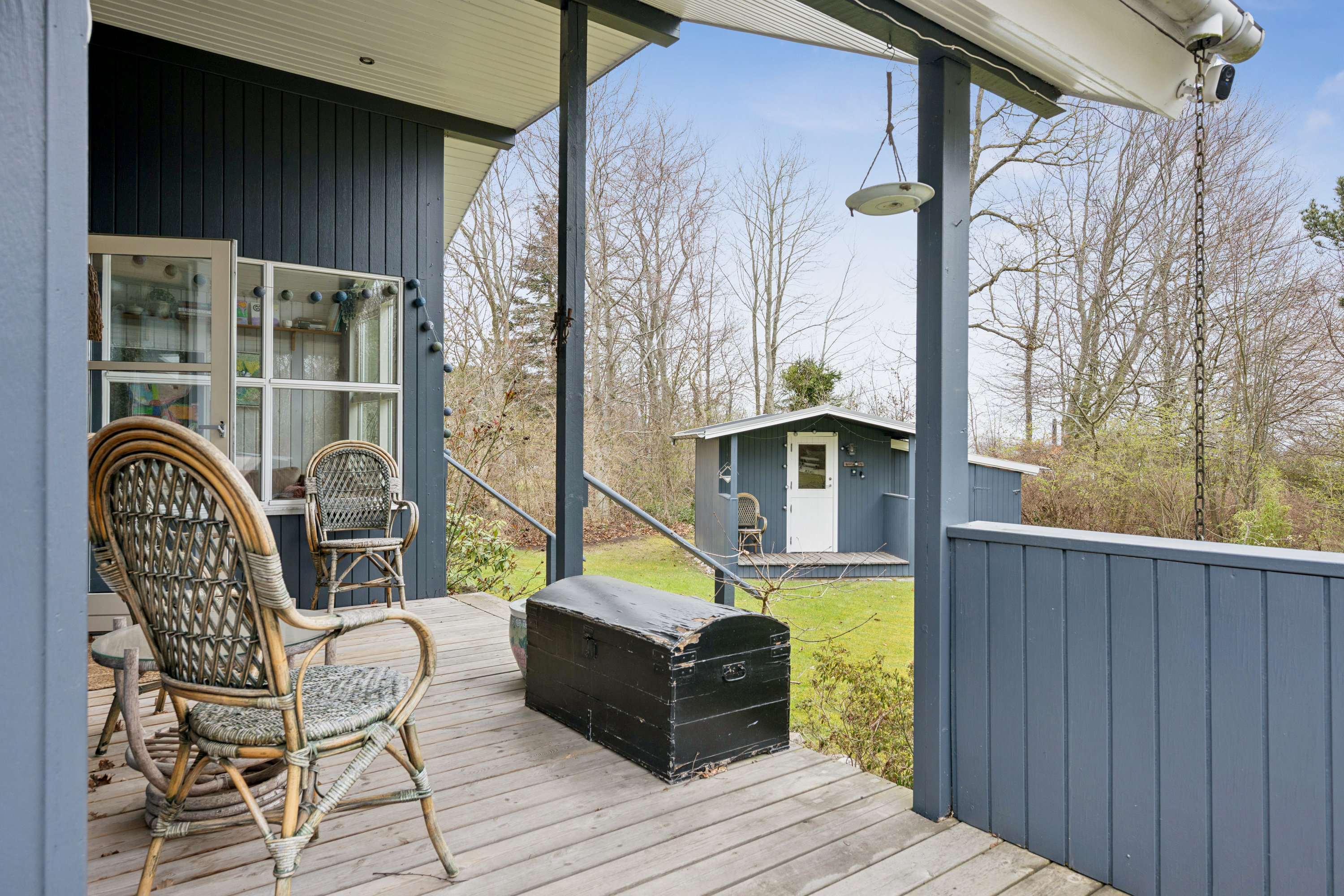 Fremhævet terrasse billede i fuldskærmstilstand. Billede af Vibevej 2, Skovgårde, 8961 Allingåbro