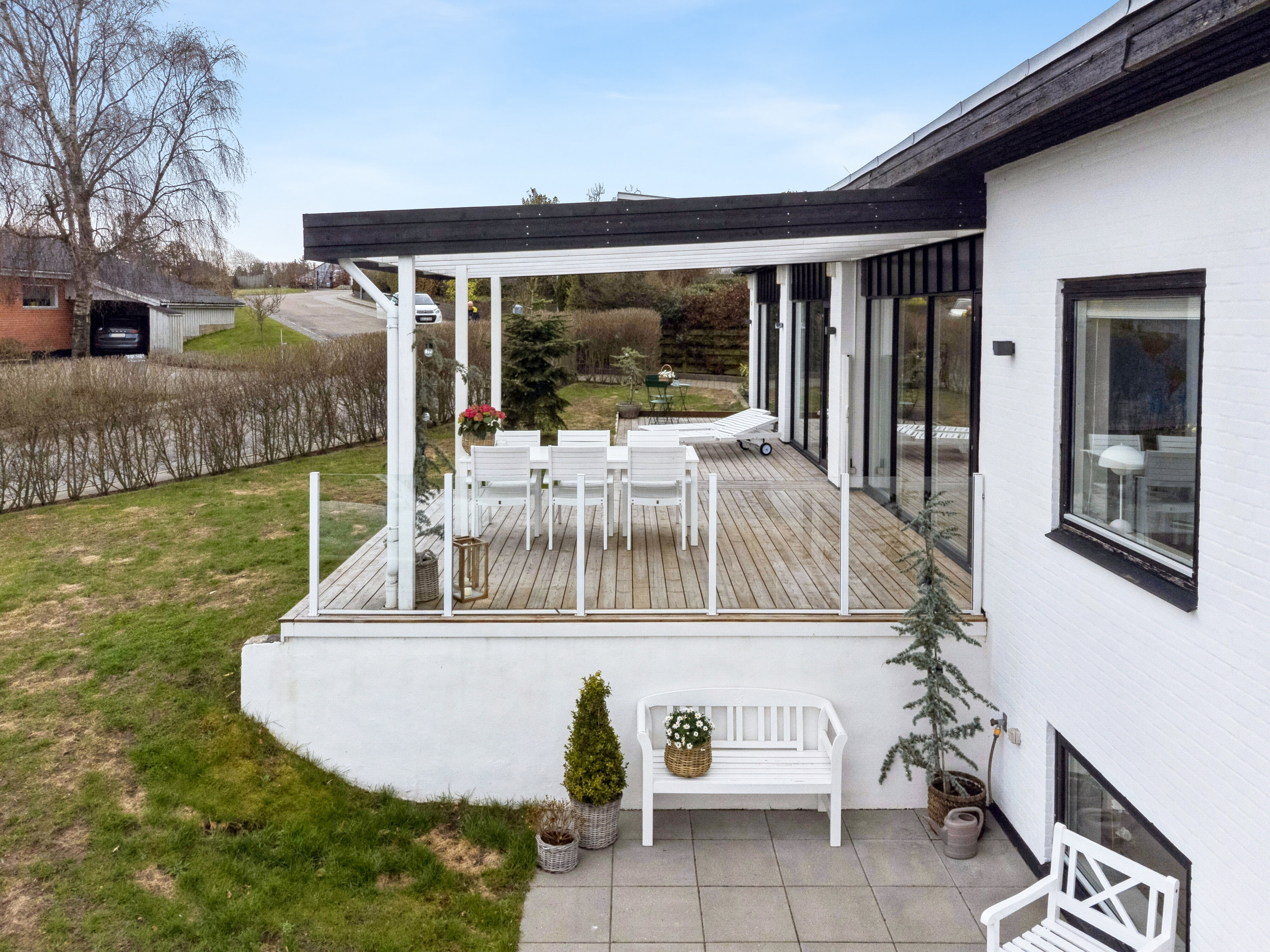 Fremhævet terrasse billede i fuldskærmstilstand. Billede af Lien 2, 9800 Hjørring