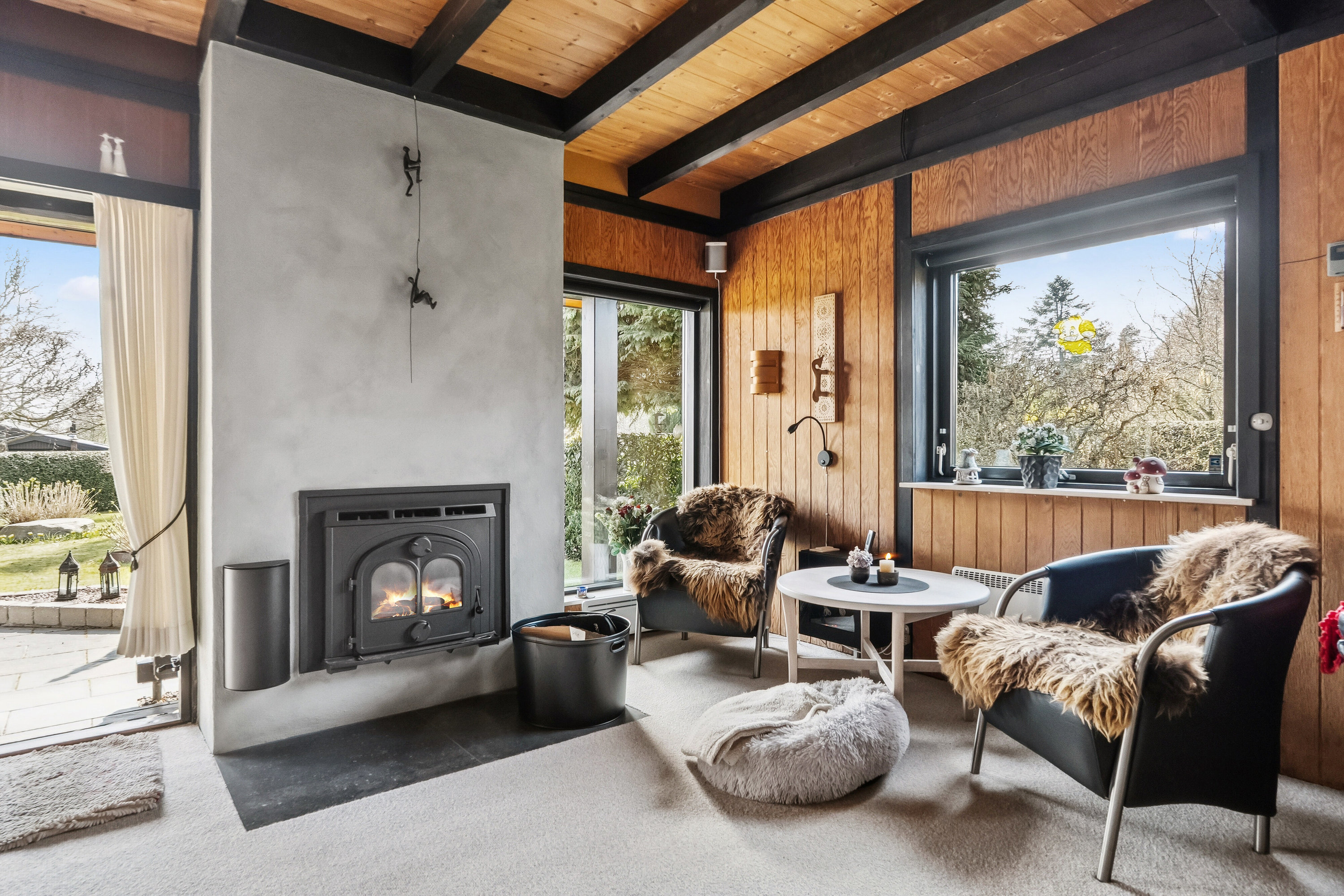 Fremhævet stue billede i fuldskærmstilstand. Billede af Bøgevej 13, 4771 Kalvehave