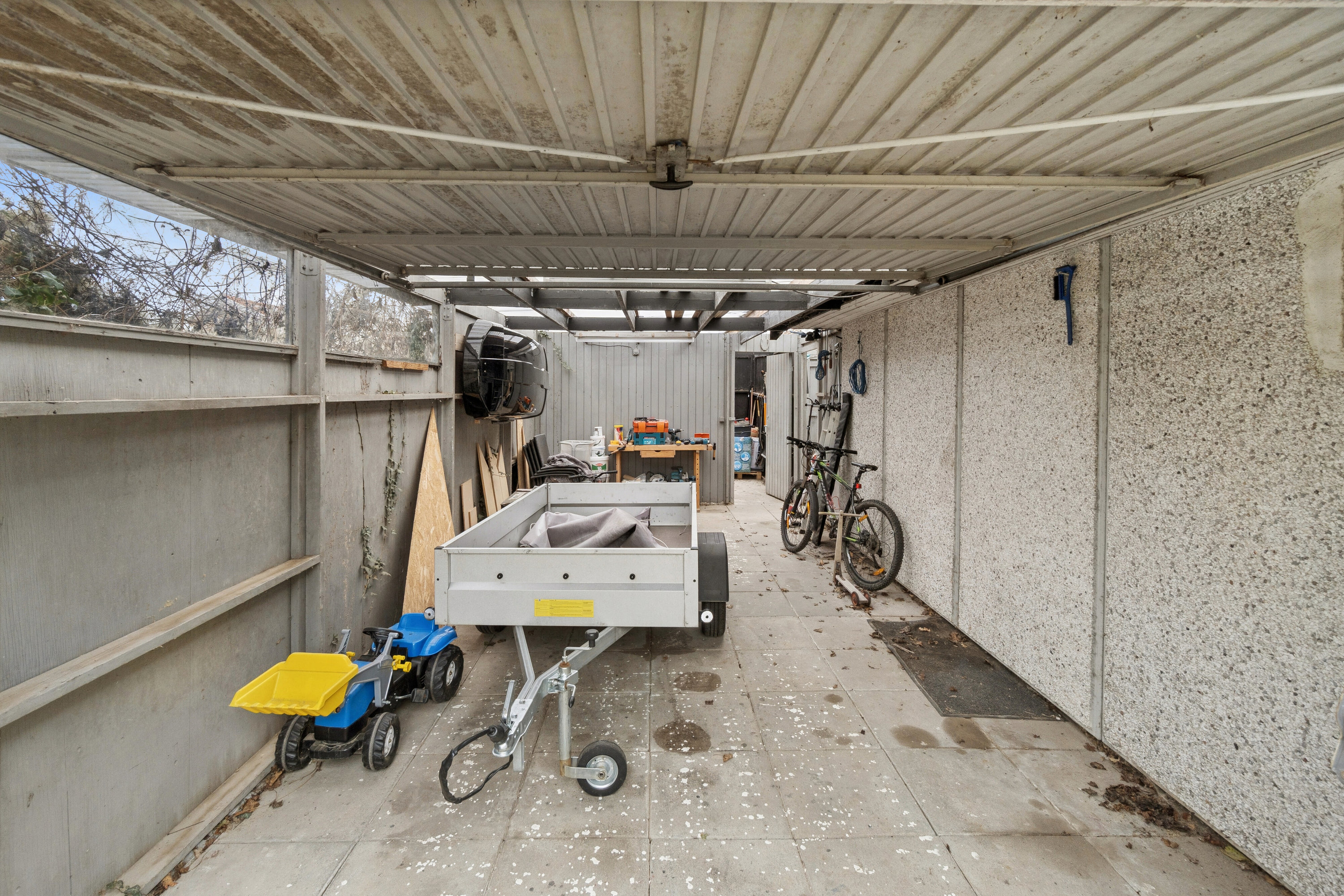 Fremhævet overdækket terrasse billede i fuldskærmstilstand. Billede af Spurvevænget 7, Nexø, 3730 Nexø