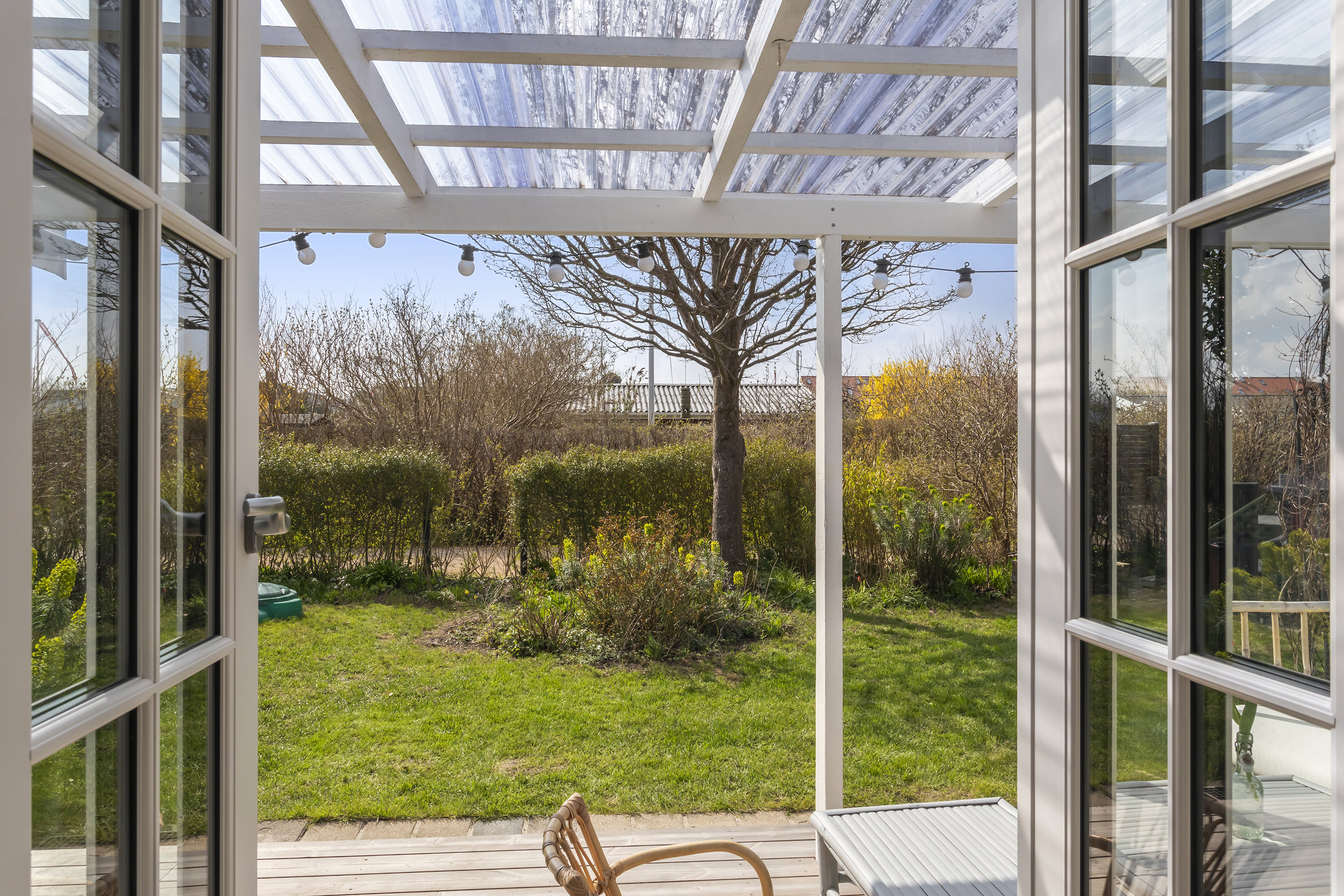 Fremhævet overdækket terrasse billede i fuldskærmstilstand. Billede af Hf. Sano 122, 2770 Kastrup