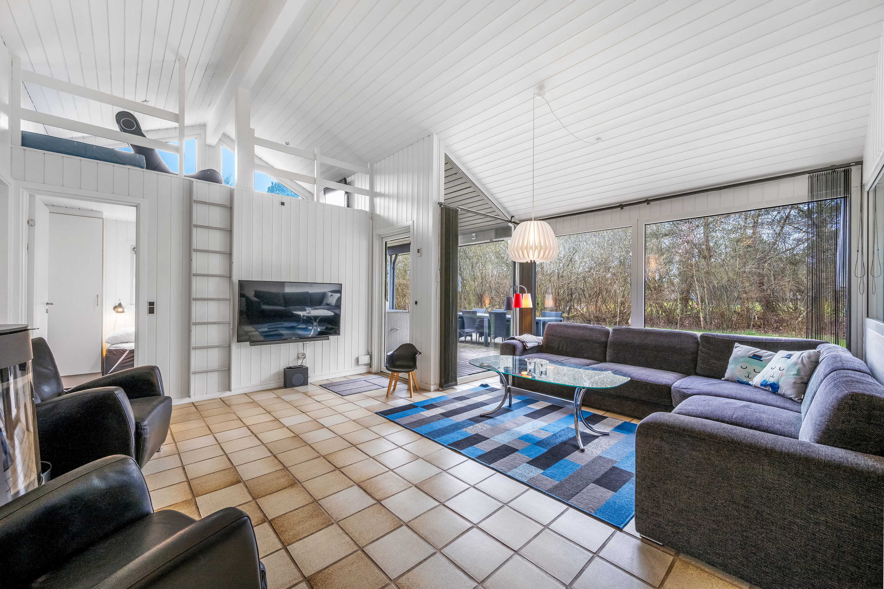 Fremhævet stue billede i fuldskærmstilstand. Billede af Skovvang 18, Lønne, 6830 Nørre Nebel