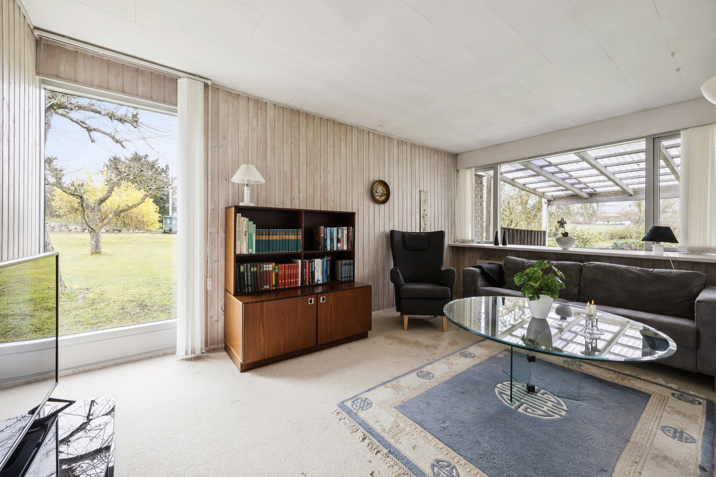 Fremhævet stue billede i fuldskærmstilstand. Billede af Krogvej 4, Stubberup, 4140 Borup