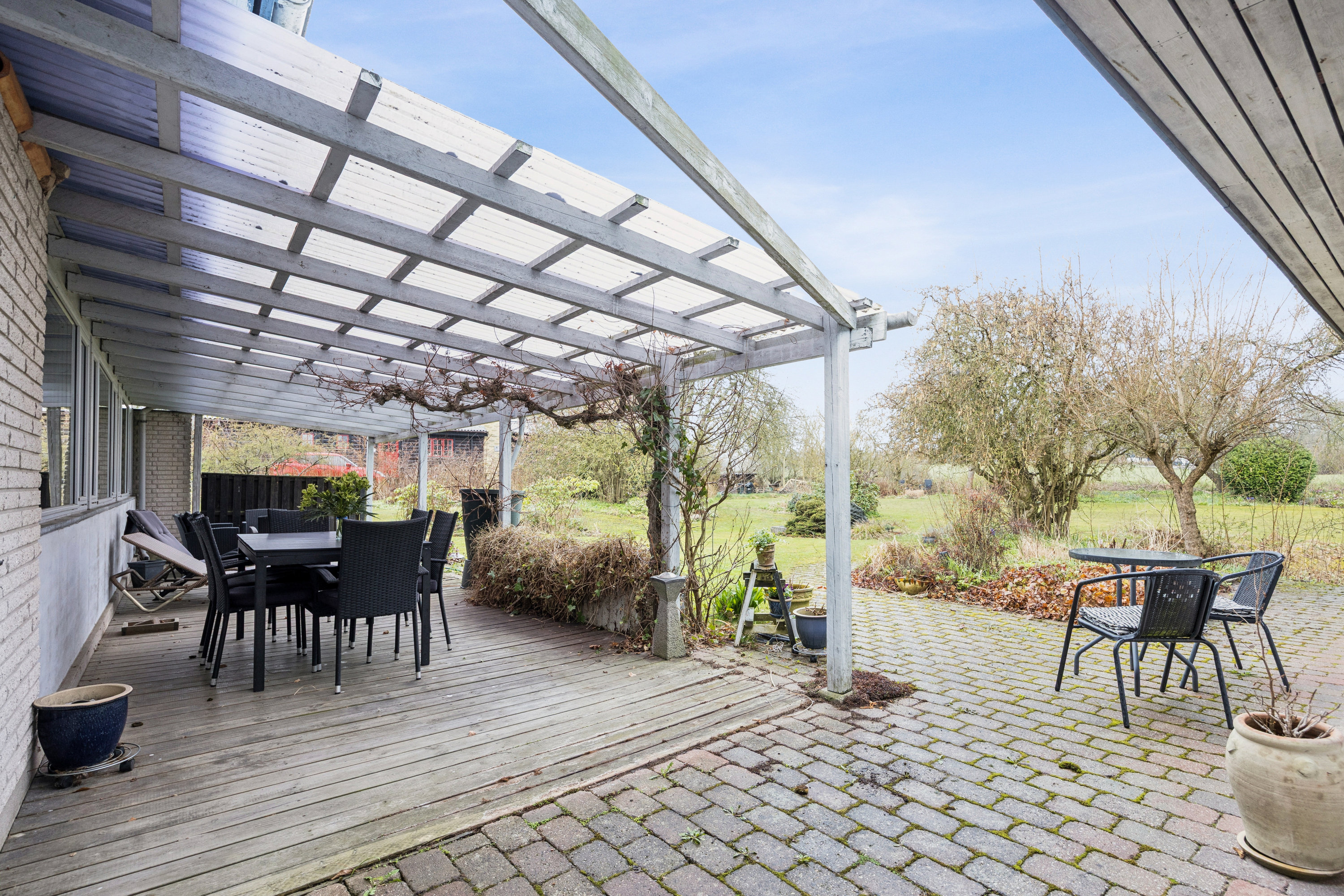 Fremhævet terrasse billede i fuldskærmstilstand. Billede af Krogvej 4, Stubberup, 4140 Borup