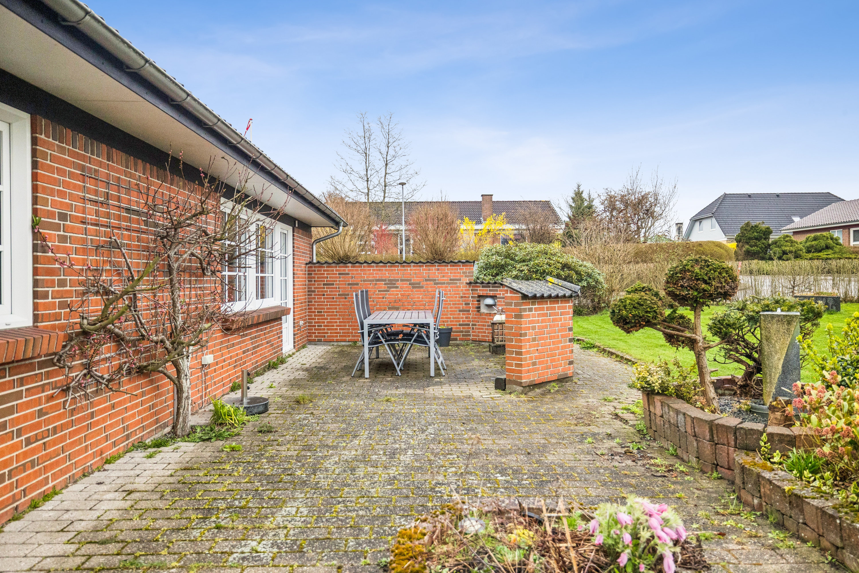 Fremhævet terrrasse billede i fuldskærmstilstand. Billede af Bækparken 41, Valsgård, 9500 Hobro