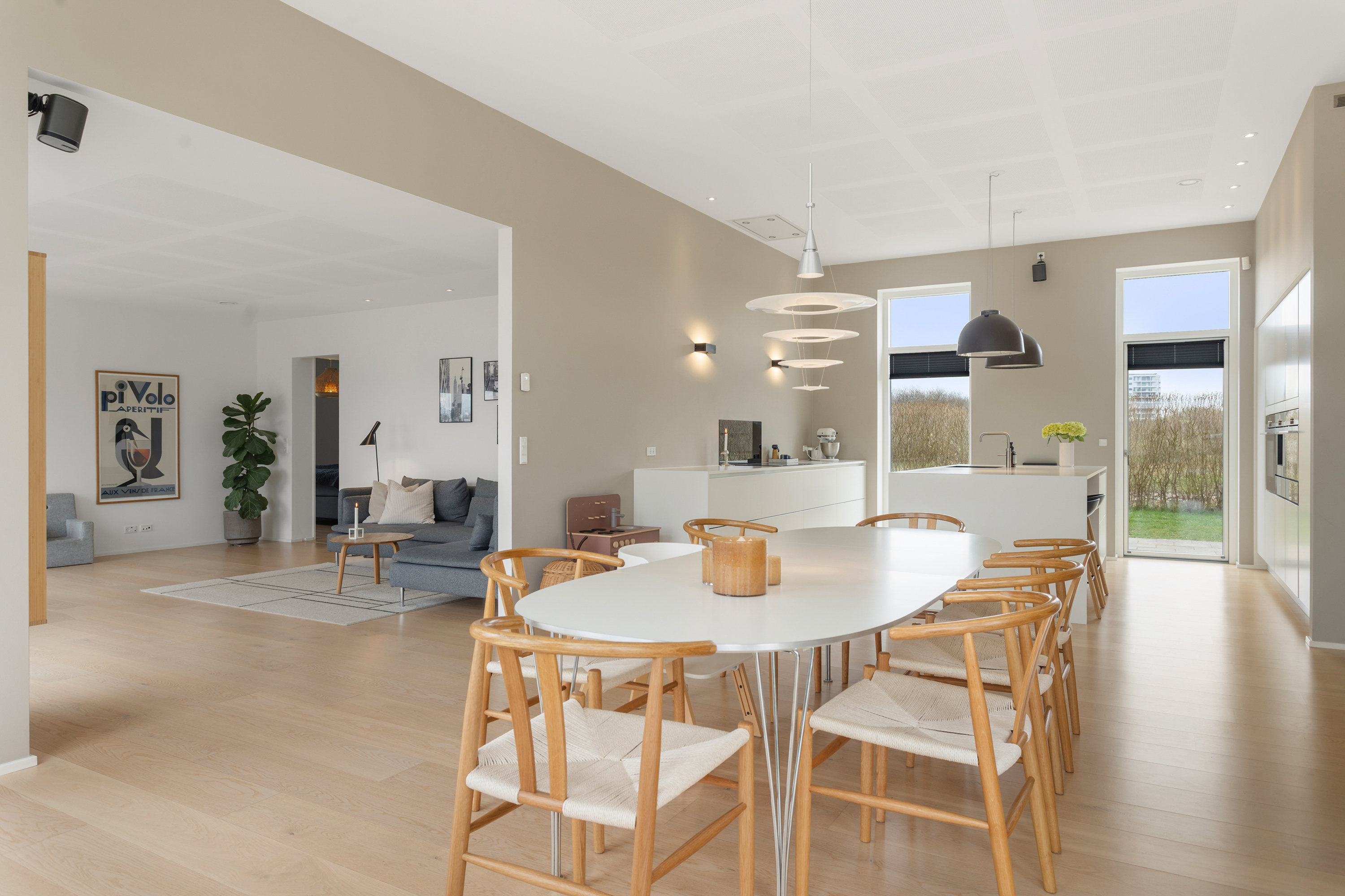 Fremhævet stue billede i fuldskærmstilstand. Billede af Golfvej 62, 9900 Frederikshavn