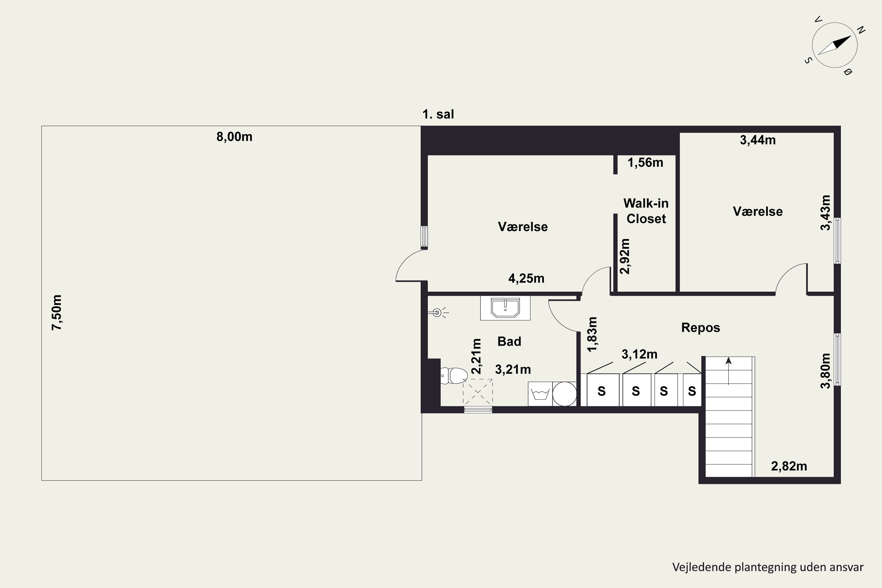 Plantegninger billede af Vestermarksvej 5, 9610 Nørager
