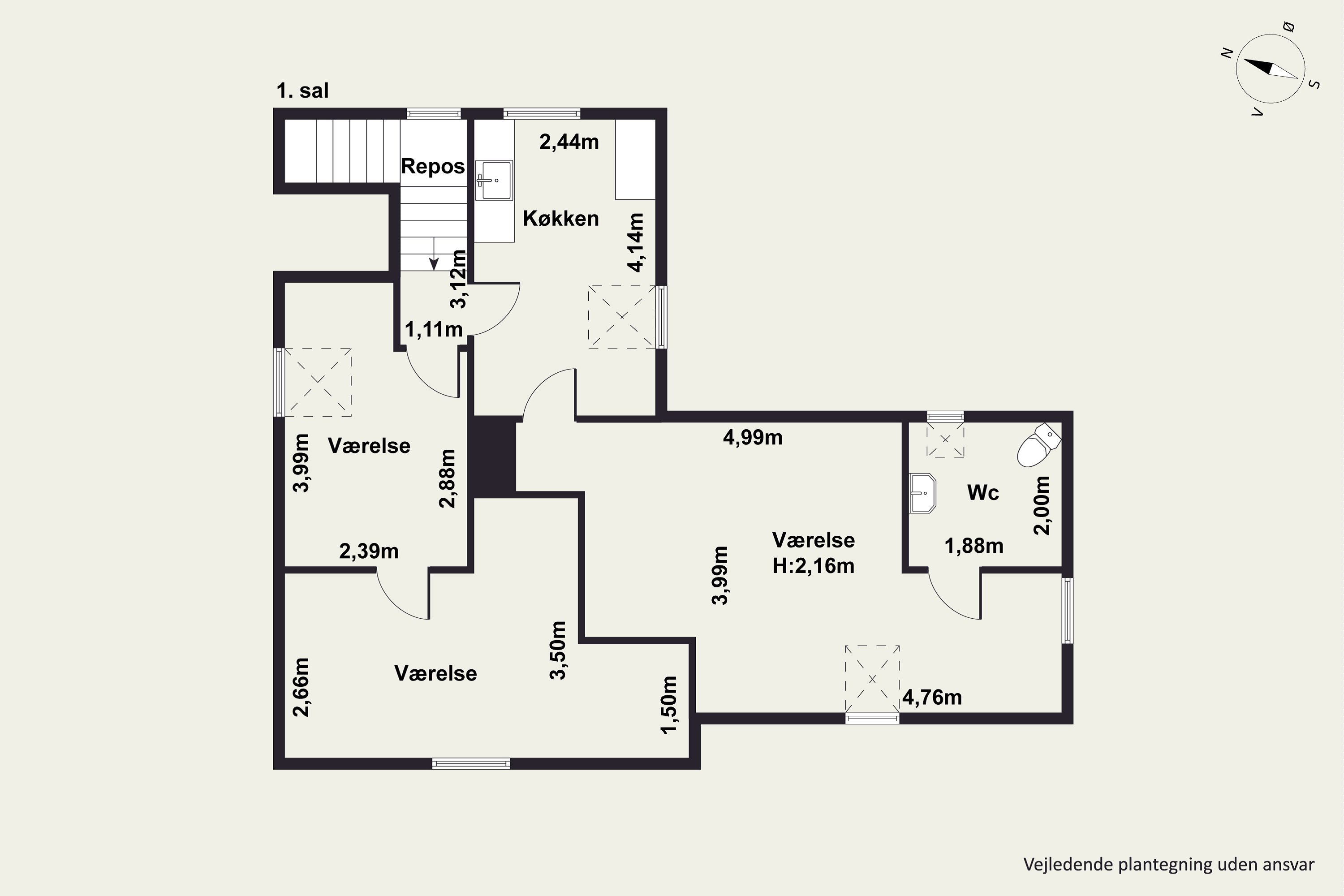 Plantegninger billede af Jystrup Vinkelvej 2, Jystrup, 4174 Jystrup Midtsj