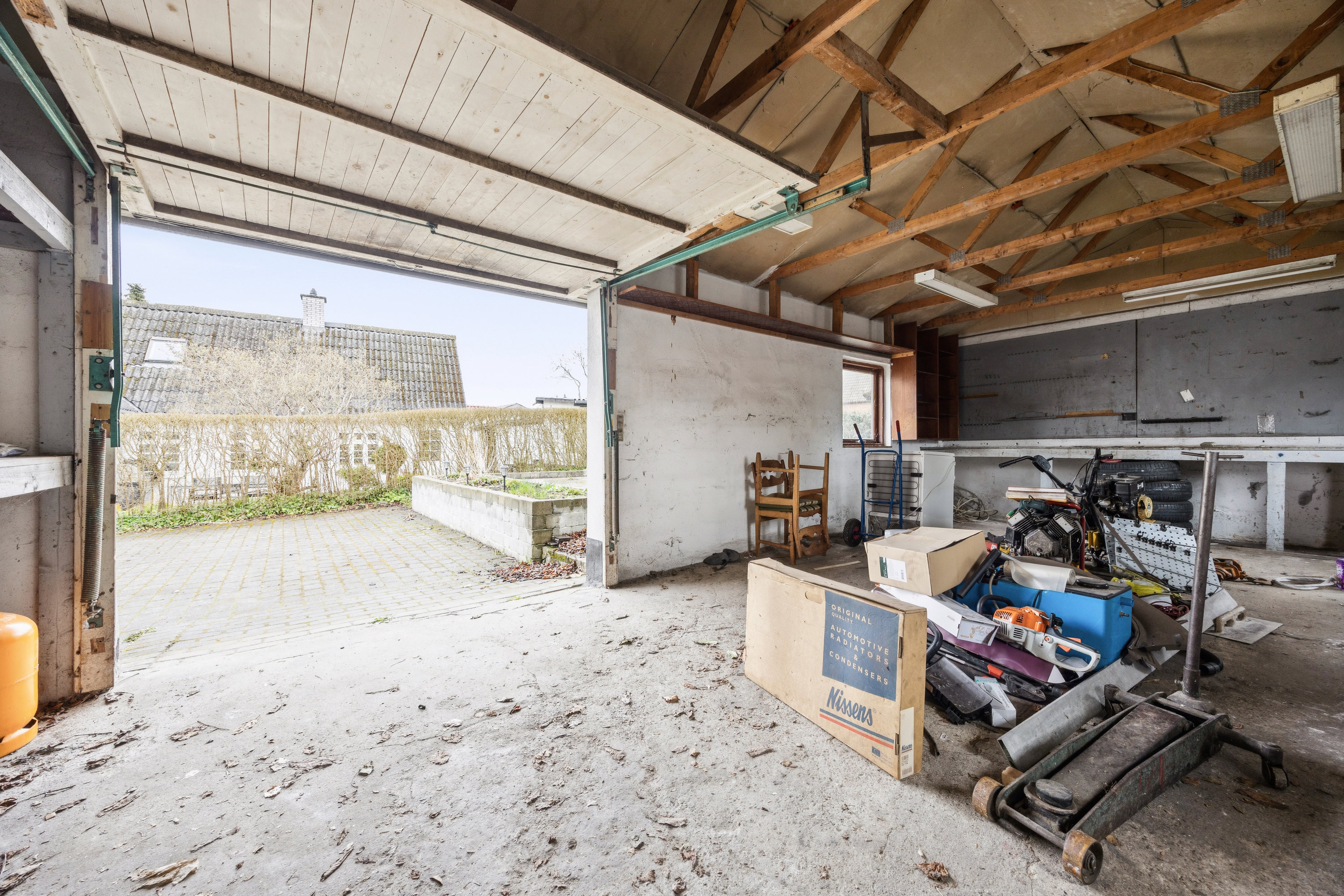 Fremhævet garage billede i fuldskærmstilstand. Billede af Jystrup Vinkelvej 2, Jystrup, 4174 Jystrup Midtsj