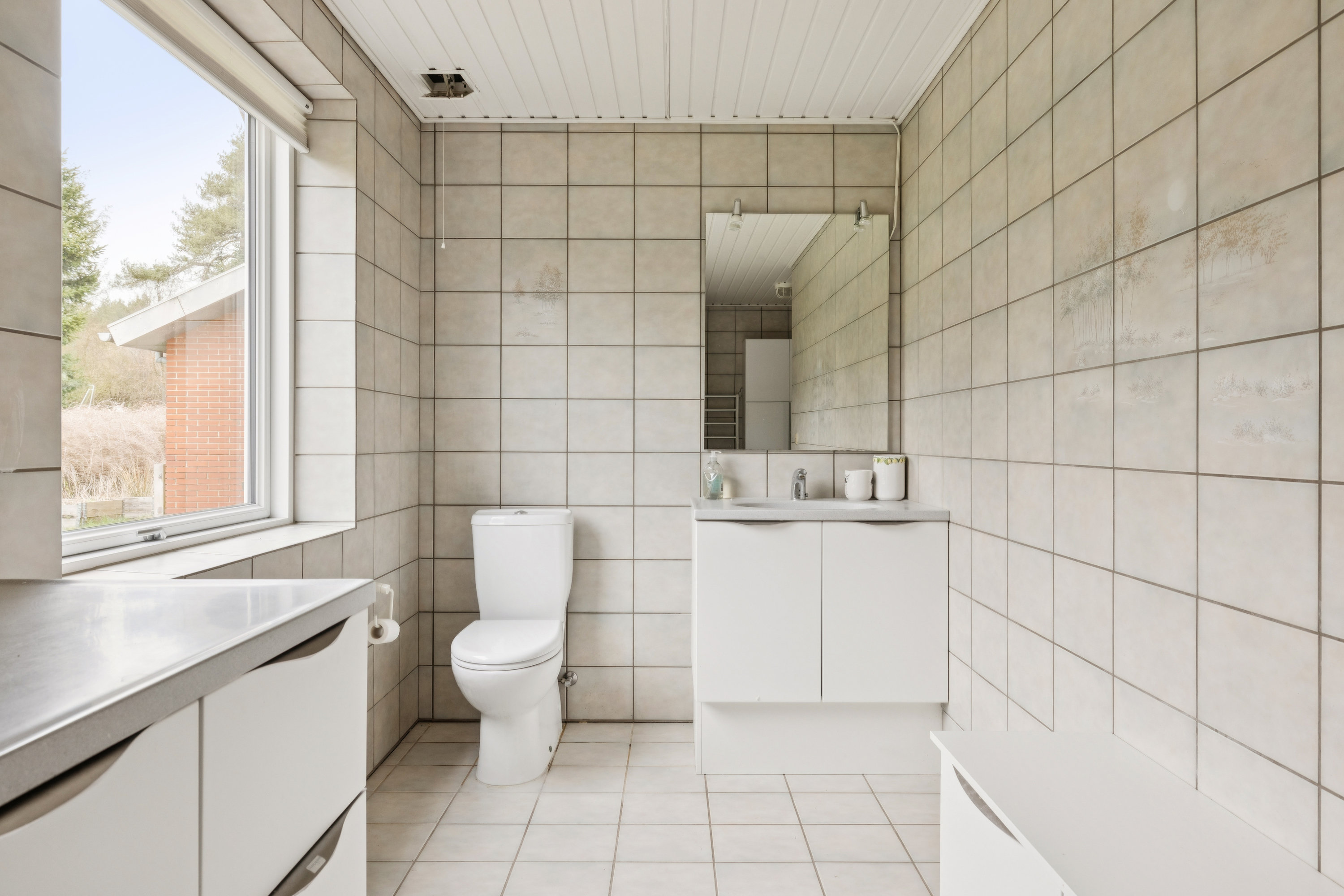 Fremhævet badeværelse billede i fuldskærmstilstand. Billede af Nørrehedevej 17, Sjørup, 8800 Viborg