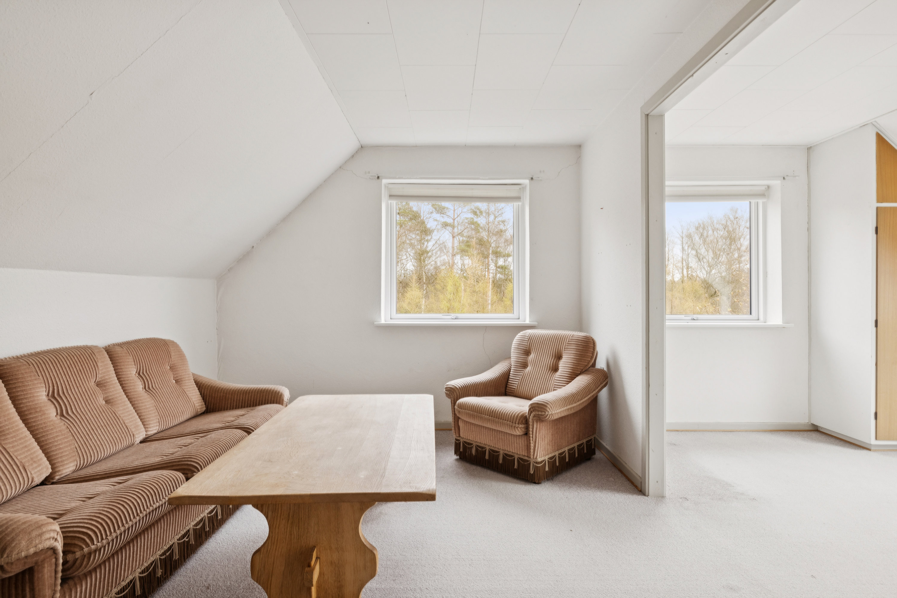 Fremhævet stue billede i fuldskærmstilstand. Billede af Nørrehedevej 17, Sjørup, 8800 Viborg