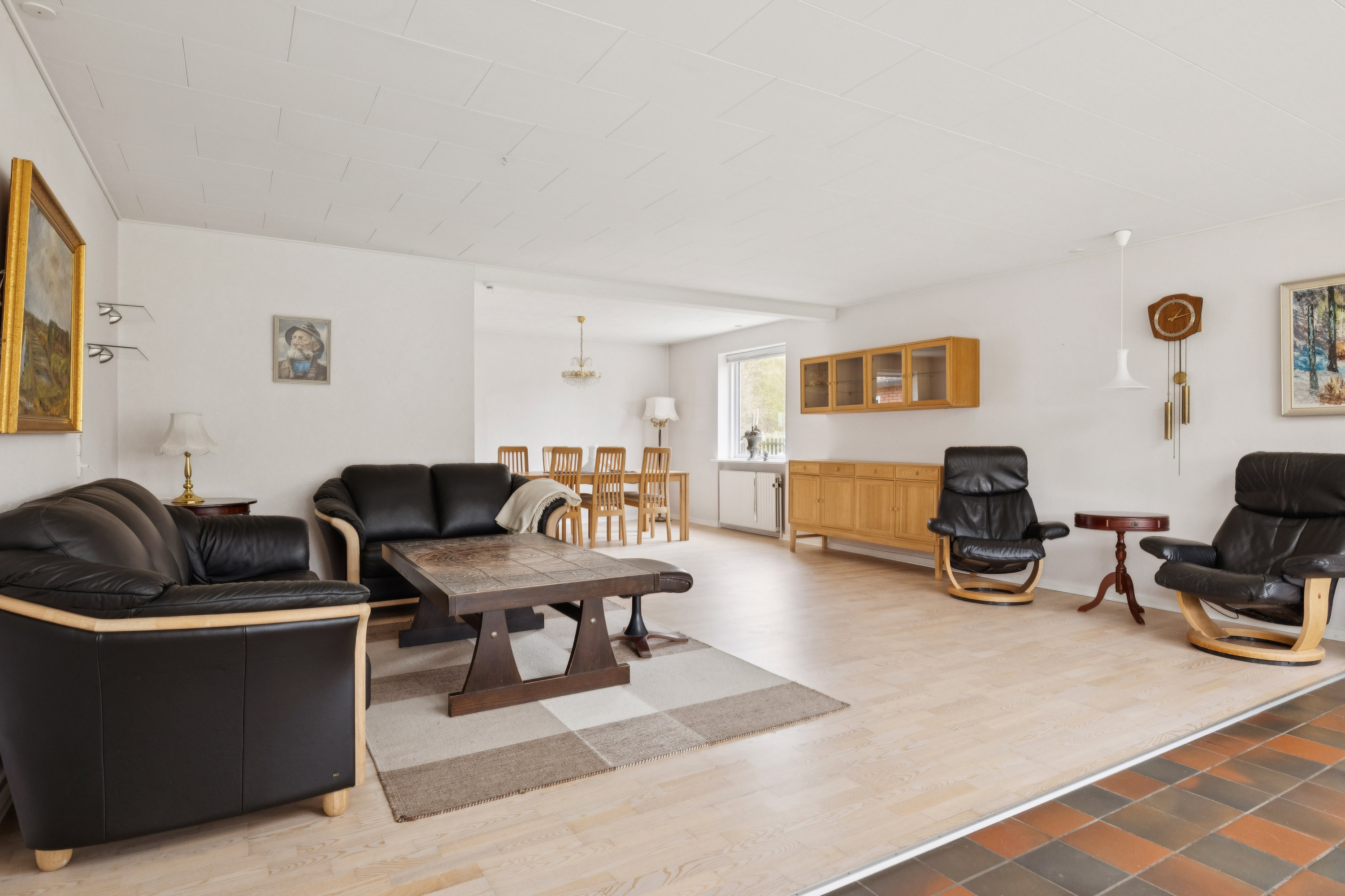 Fremhævet stue billede i fuldskærmstilstand. Billede af Nørrehedevej 17, Sjørup, 8800 Viborg