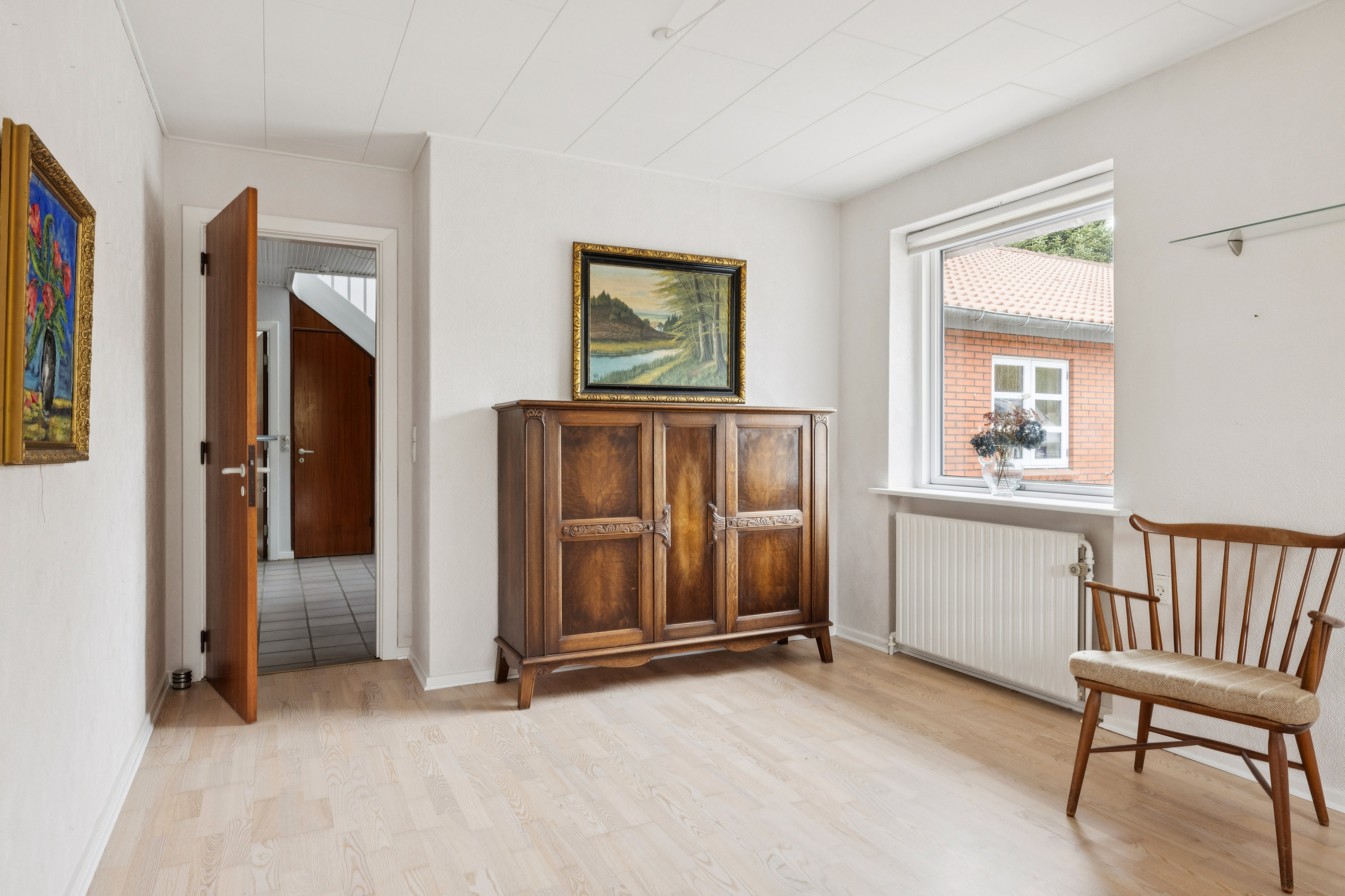 Fremhævet stue billede i fuldskærmstilstand. Billede af Nørrehedevej 17, Sjørup, 8800 Viborg