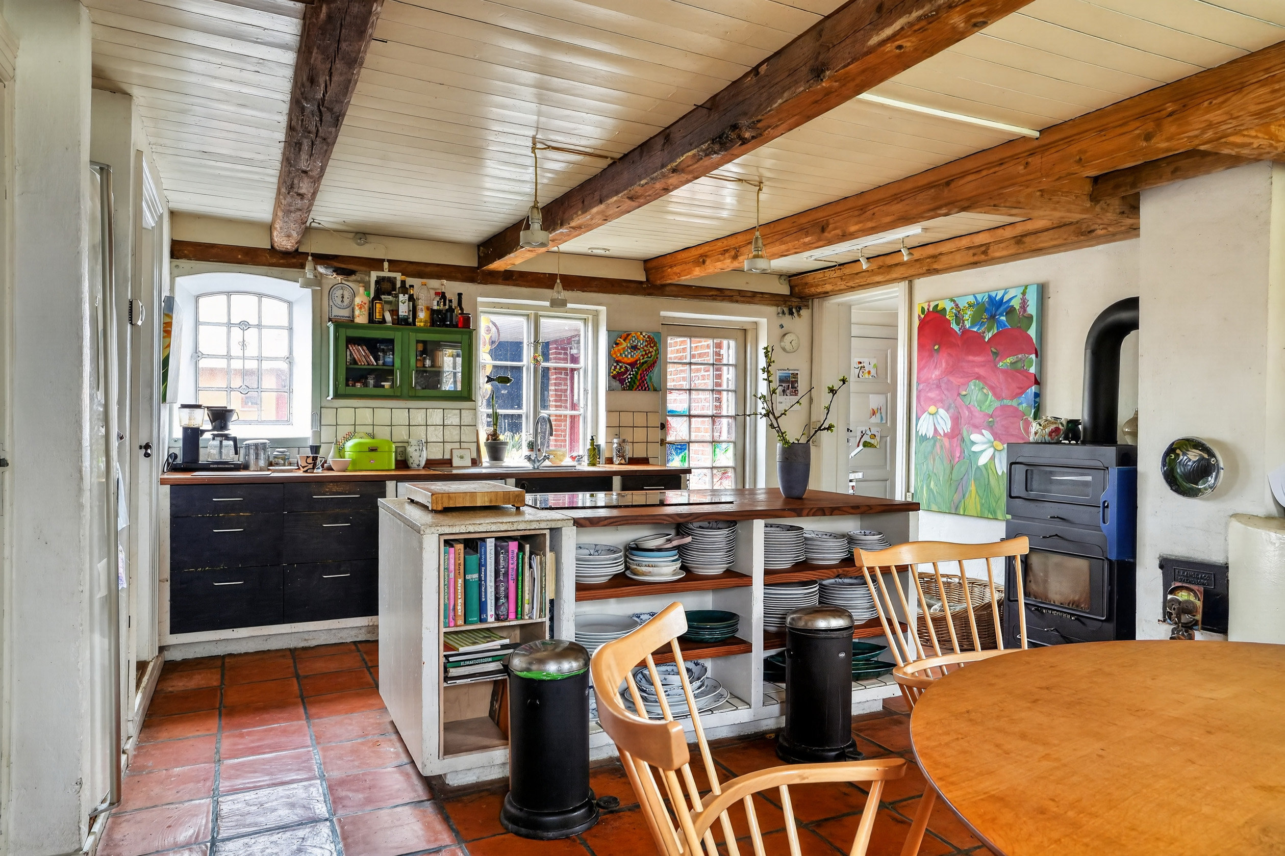 Fremhævet køkken billede i fuldskærmstilstand. Billede af Løvstræde 4, 4581 Rørvig