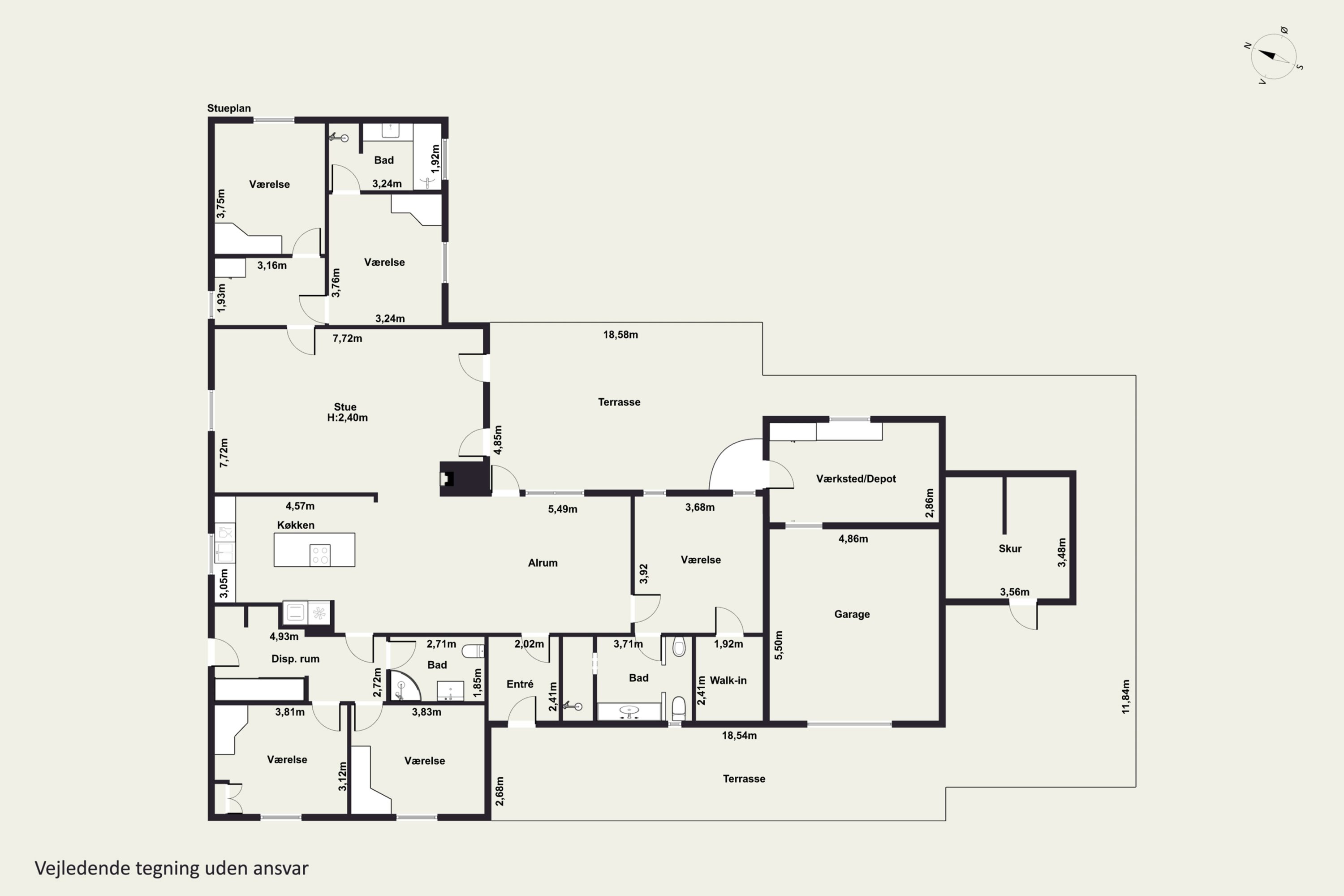 Plantegninger billede af Grønningen 22, Smedeby, 6340 Kruså