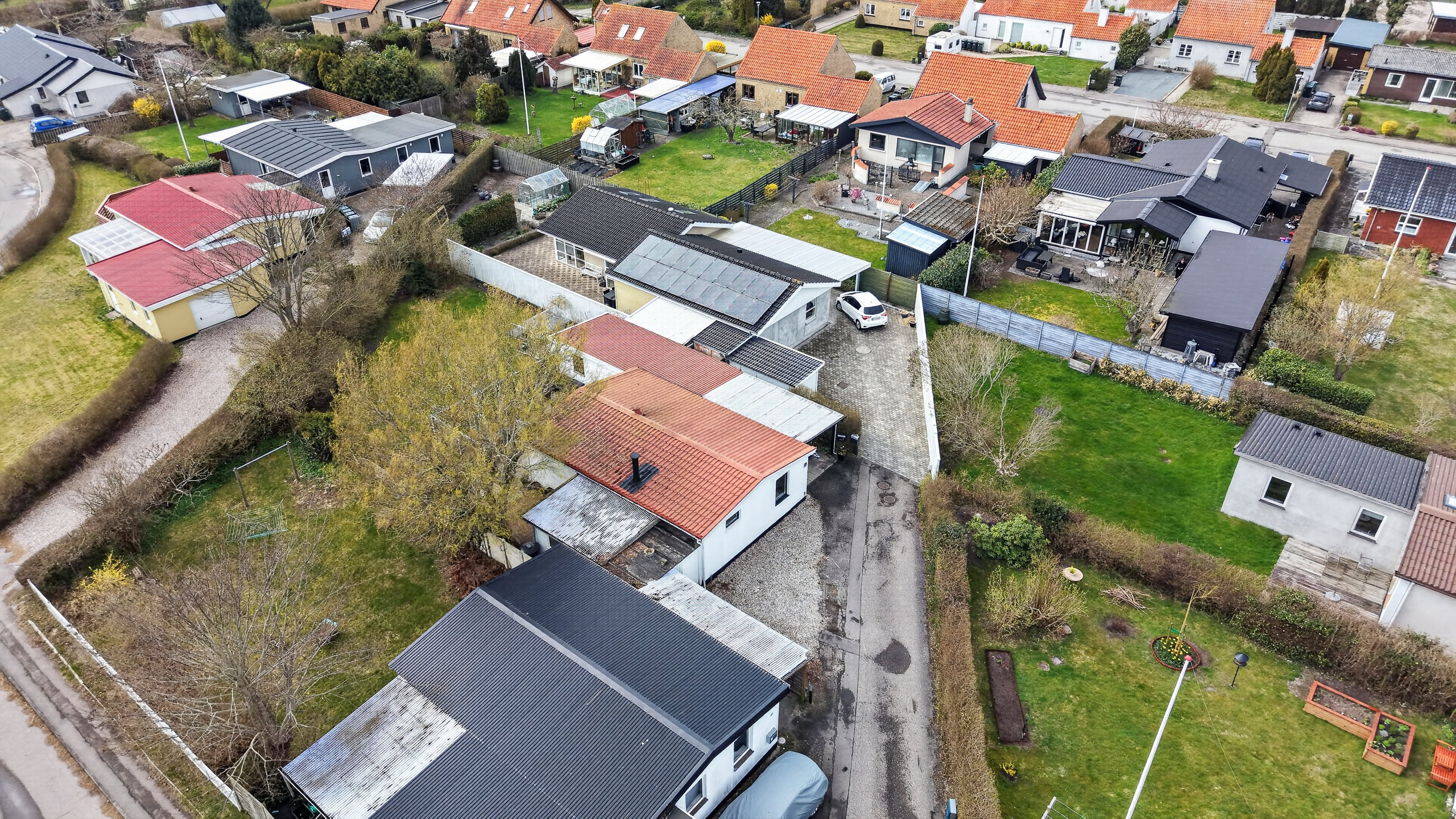 Fremhævet luftfoto billede i fuldskærmstilstand. Billede af Kingosvej 15, 4500 Nykøbing Sj