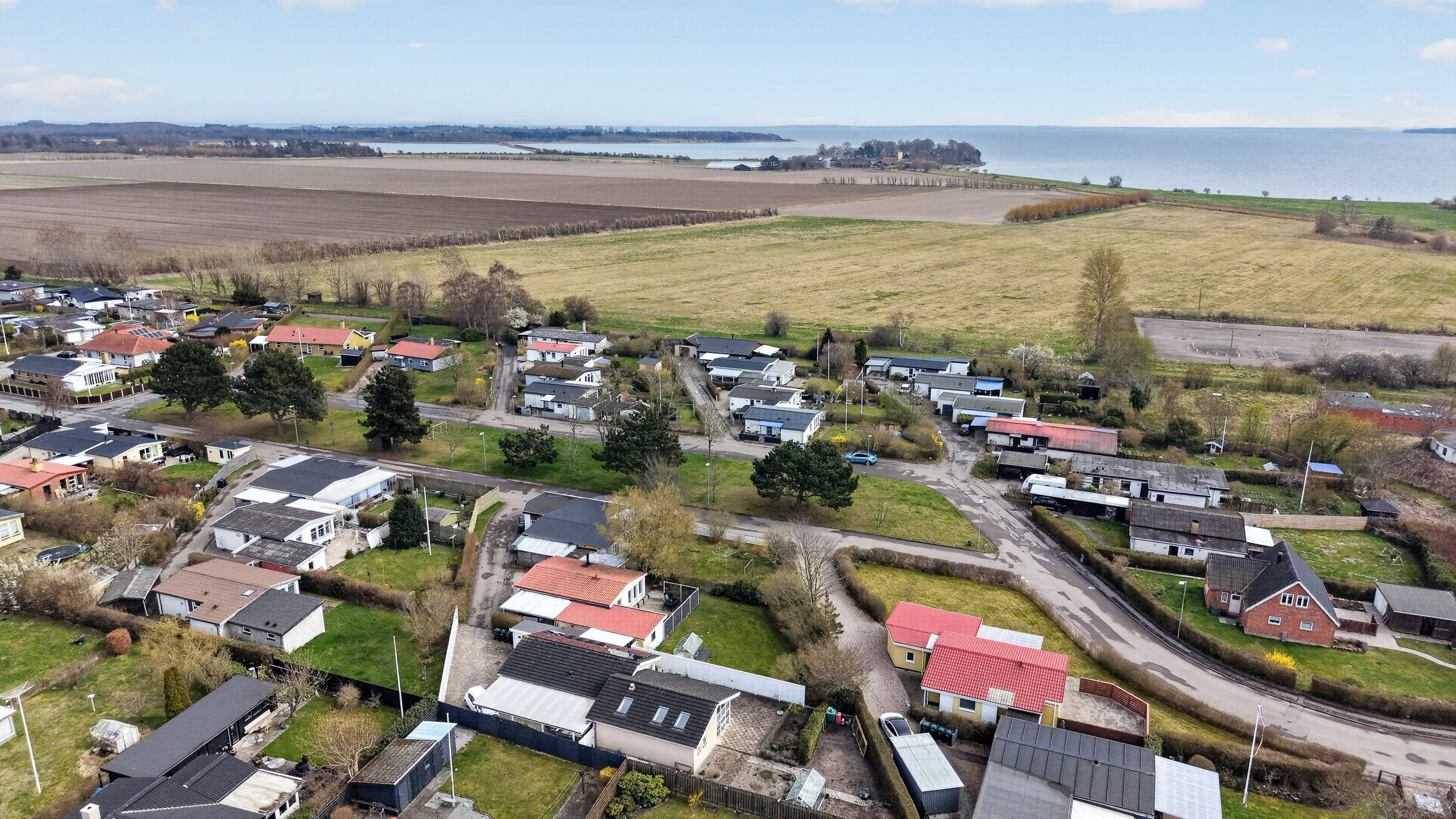 Fremhævet luftfoto billede i fuldskærmstilstand. Billede af Kingosvej 15, 4500 Nykøbing Sj