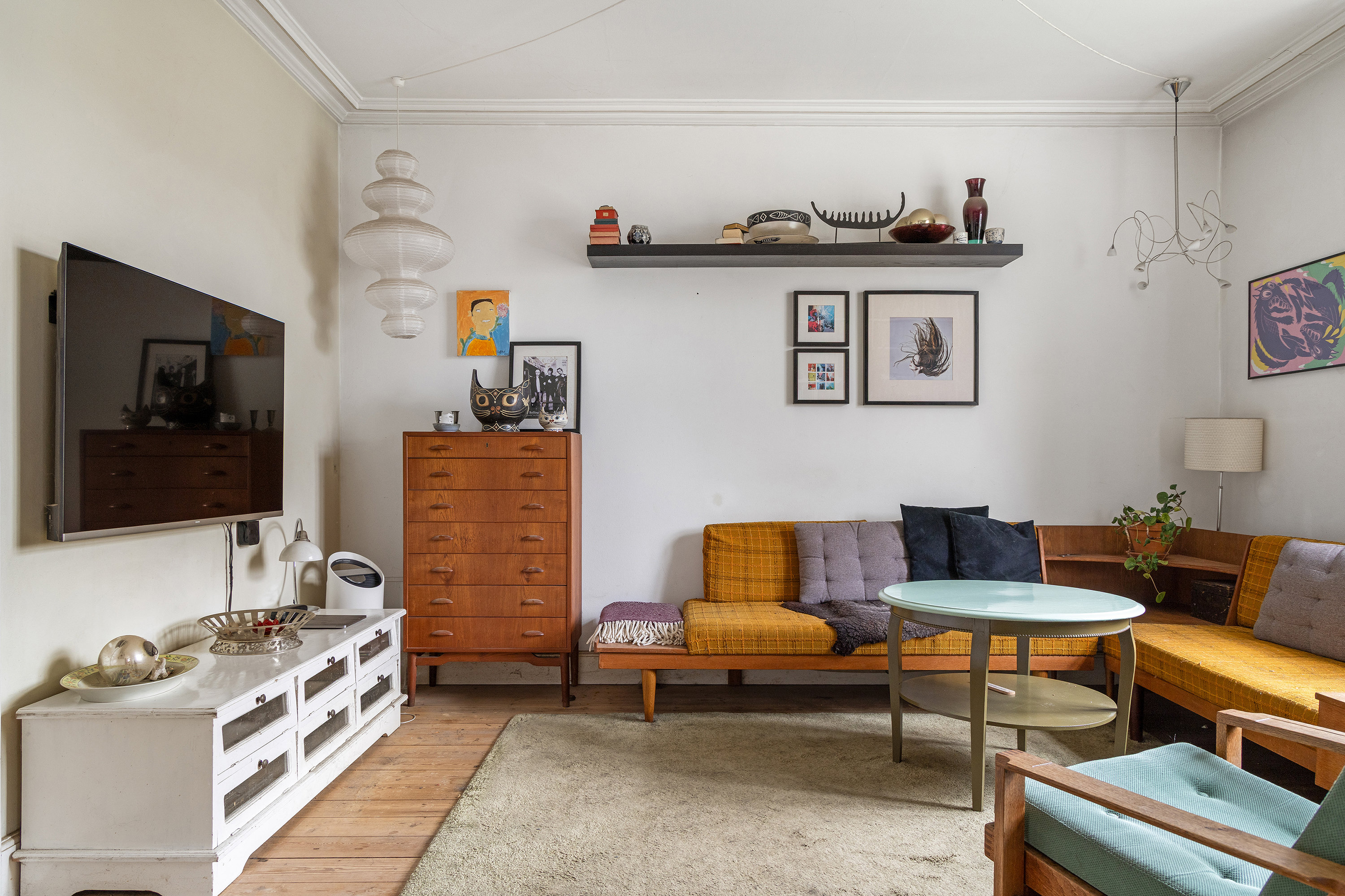 Fremhævet stue billede i fuldskærmstilstand. Billede af Kongensgade 59, 3550 Slangerup