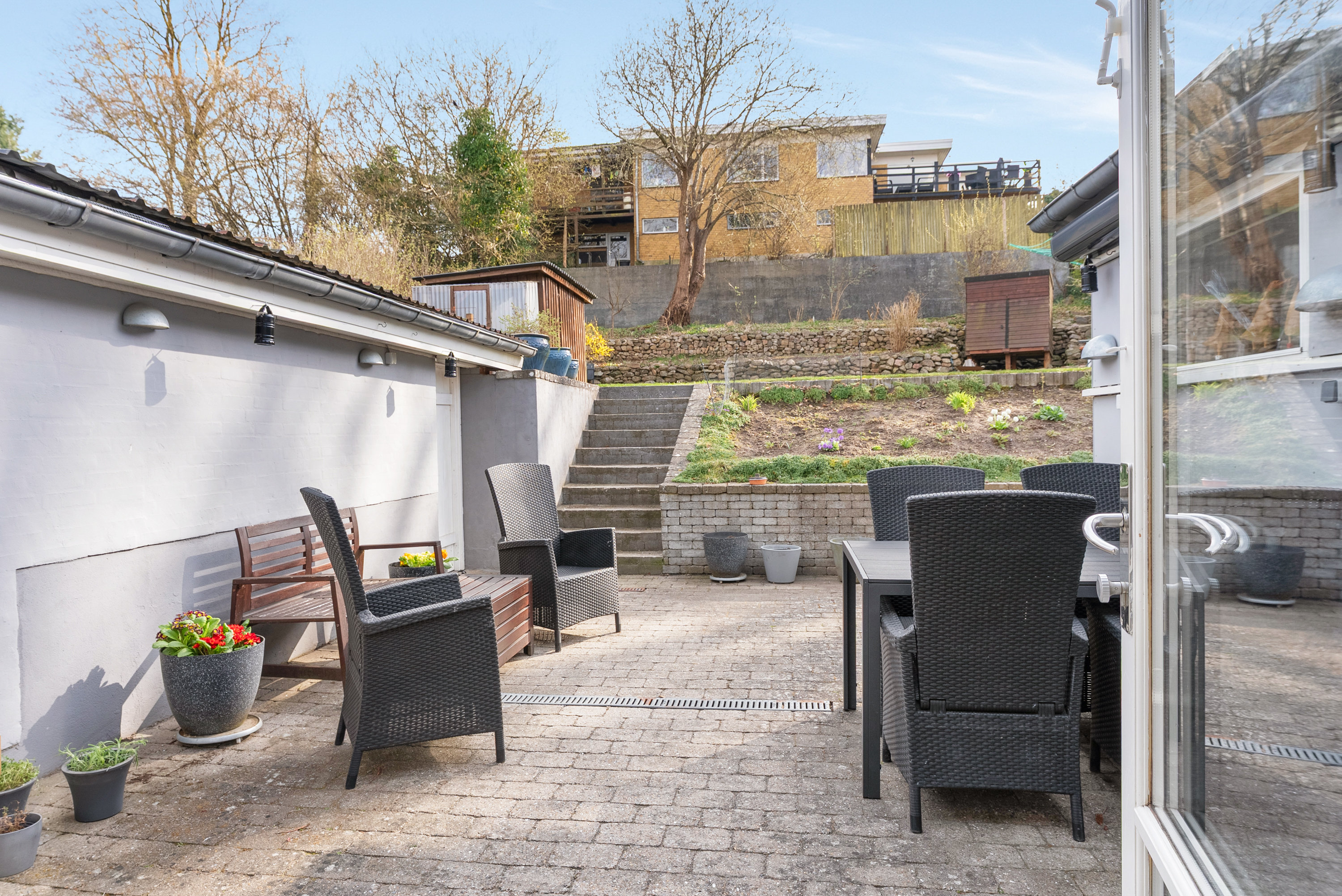 Fremhævet terrasse billede i fuldskærmstilstand. Billede af Immerkærvej 23, Korinth, 5600 Faaborg