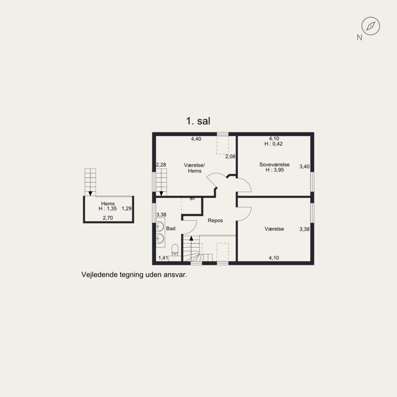 Plantegninger billede af Rådhusgade 35, 8300 Odder