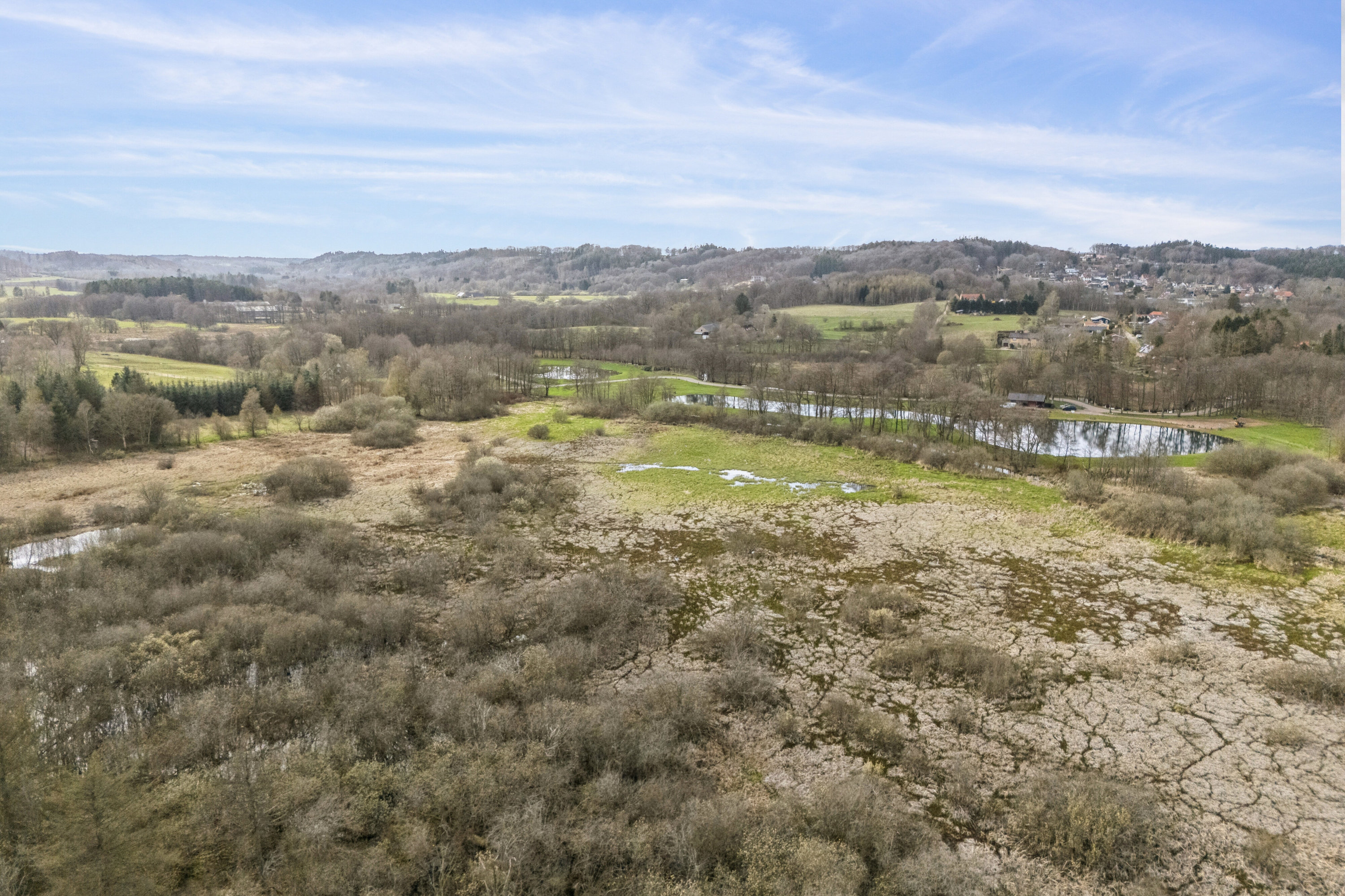 Fremhævet luftfoto billede i fuldskærmstilstand. Billede af Funderholmevej 25A, 8600 Silkeborg