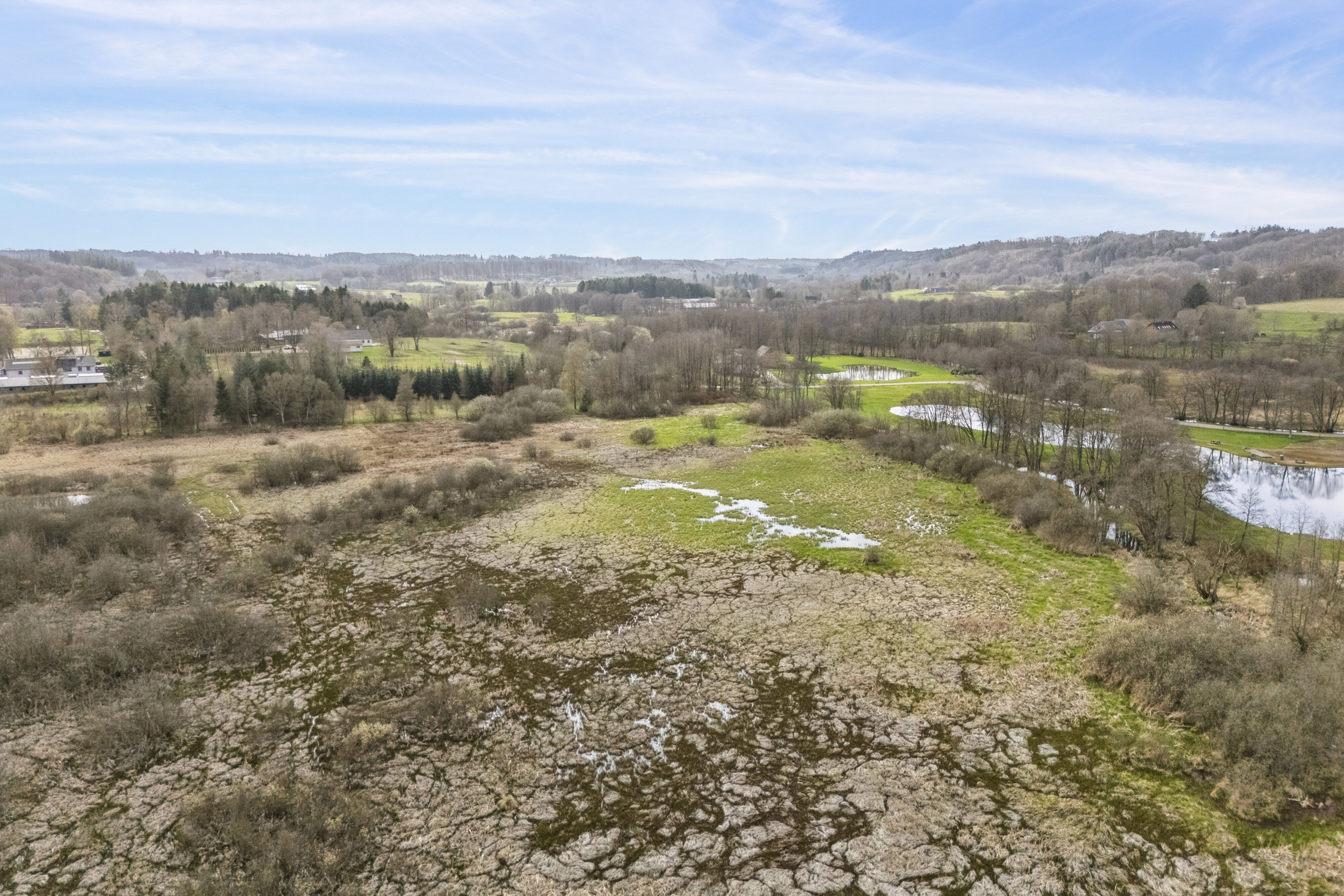 Fremhævet luftfoto billede i fuldskærmstilstand. Billede af Funderholmevej 25A, 8600 Silkeborg