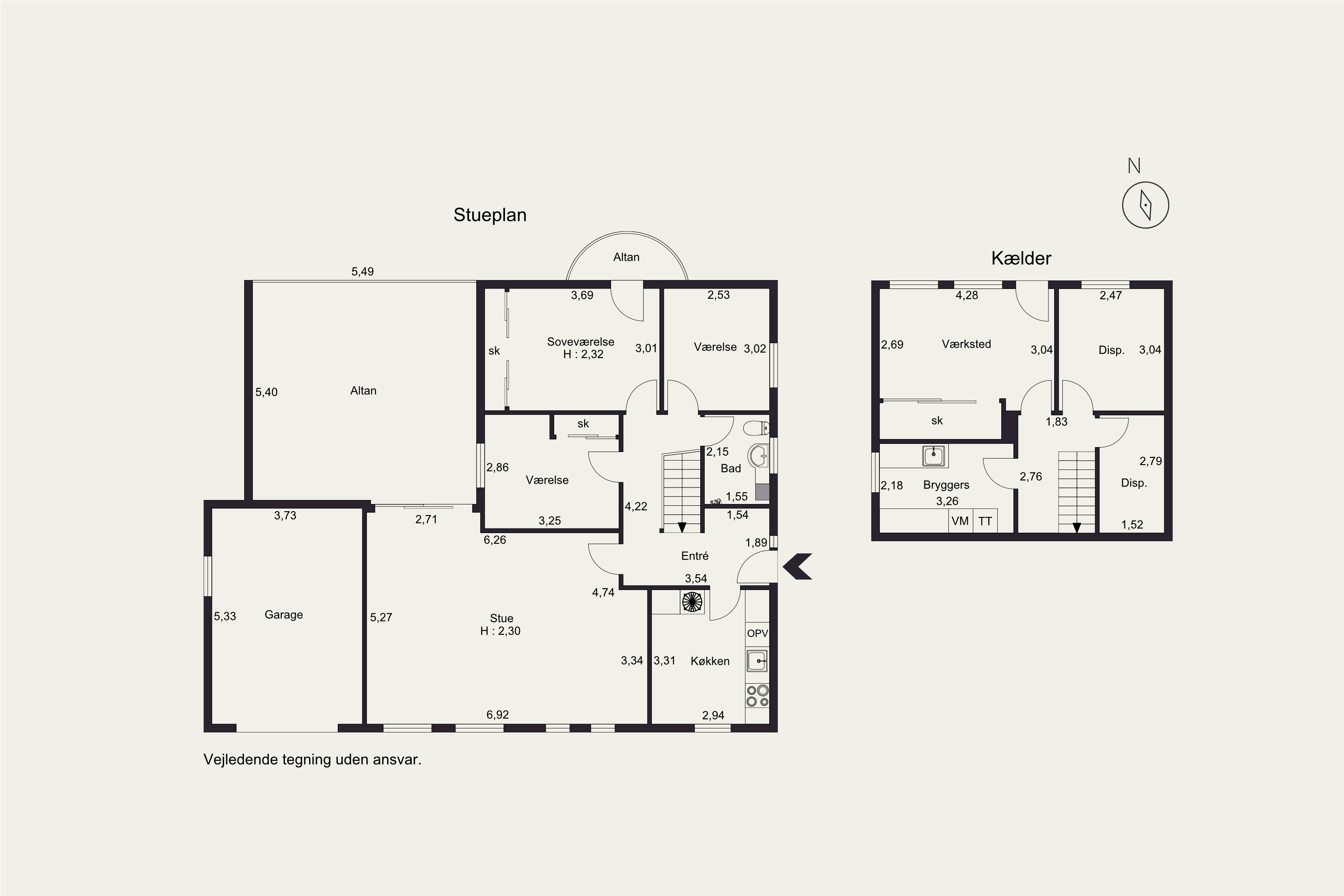 Plantegninger billede af Vissingsgade 42, 6400 Sønderborg