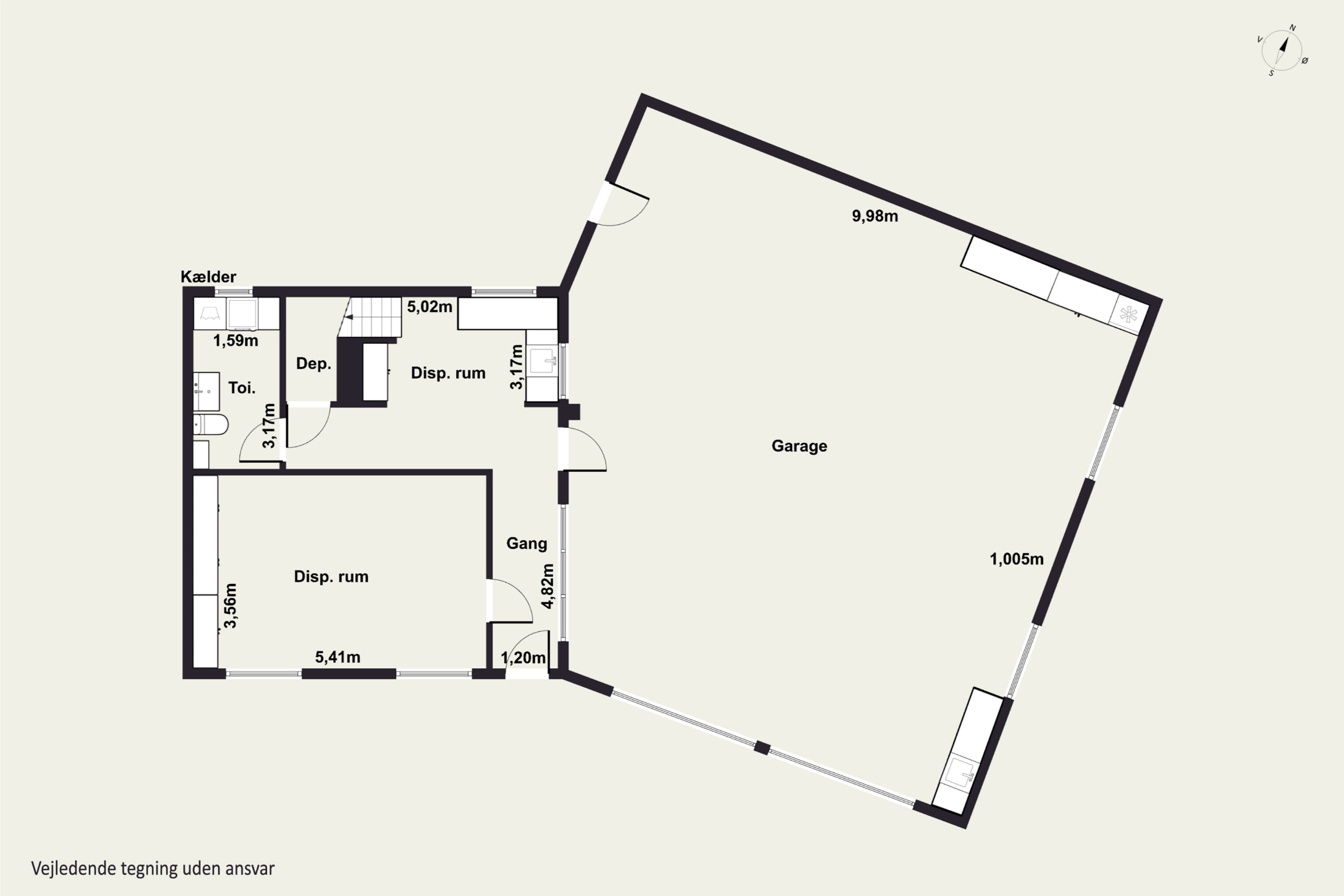 Plantegninger billede af Lien 2, 9800 Hjørring