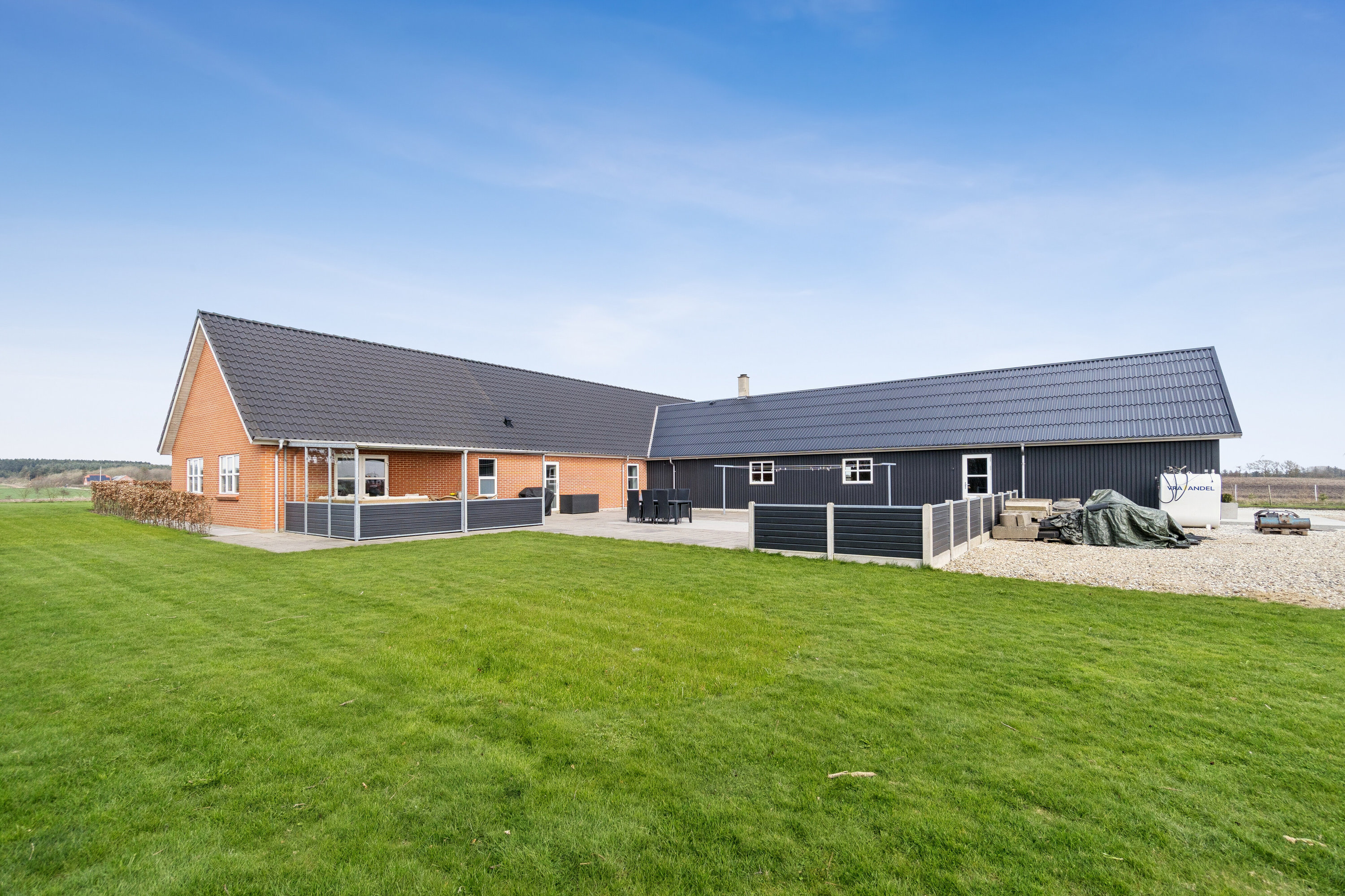 Fremhævet set fra haven billede i fuldskærmstilstand. Billede af Trapsandevej 21, Vang, 7700 Thisted