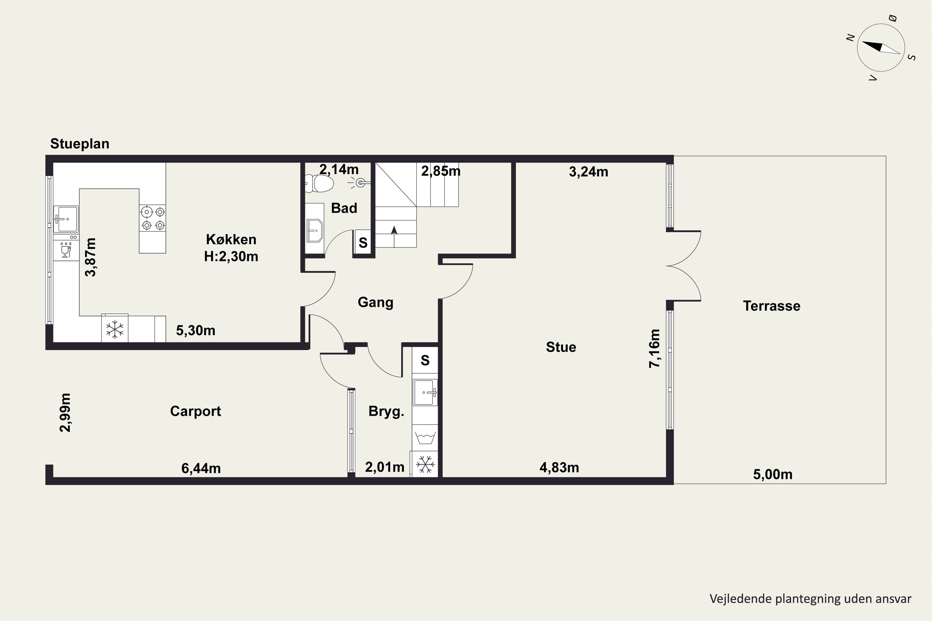 Plantegninger billede af Kornelparken 100, 9310 Vodskov