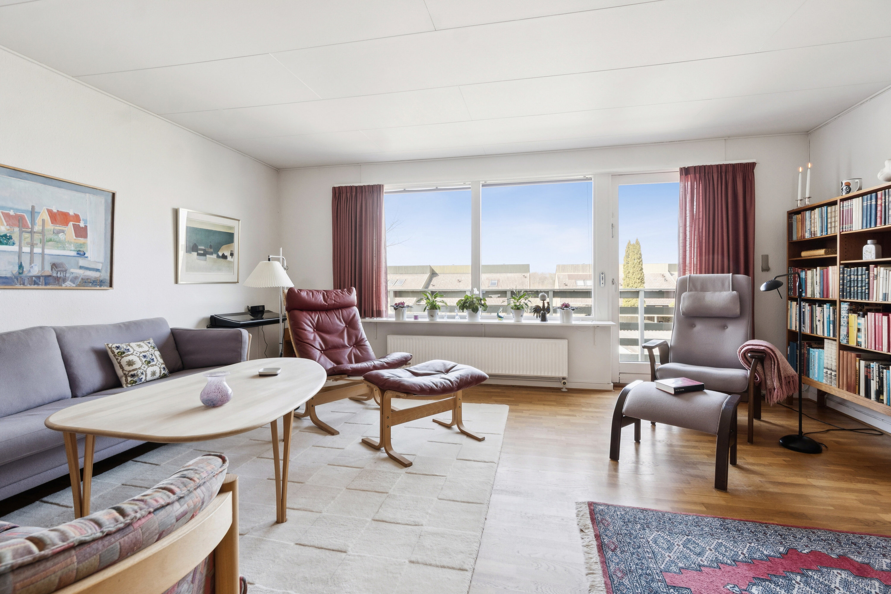 Fremhævet stue billede i fuldskærmstilstand. Billede af Terrasserne 140, Himmelev, 4000 Roskilde