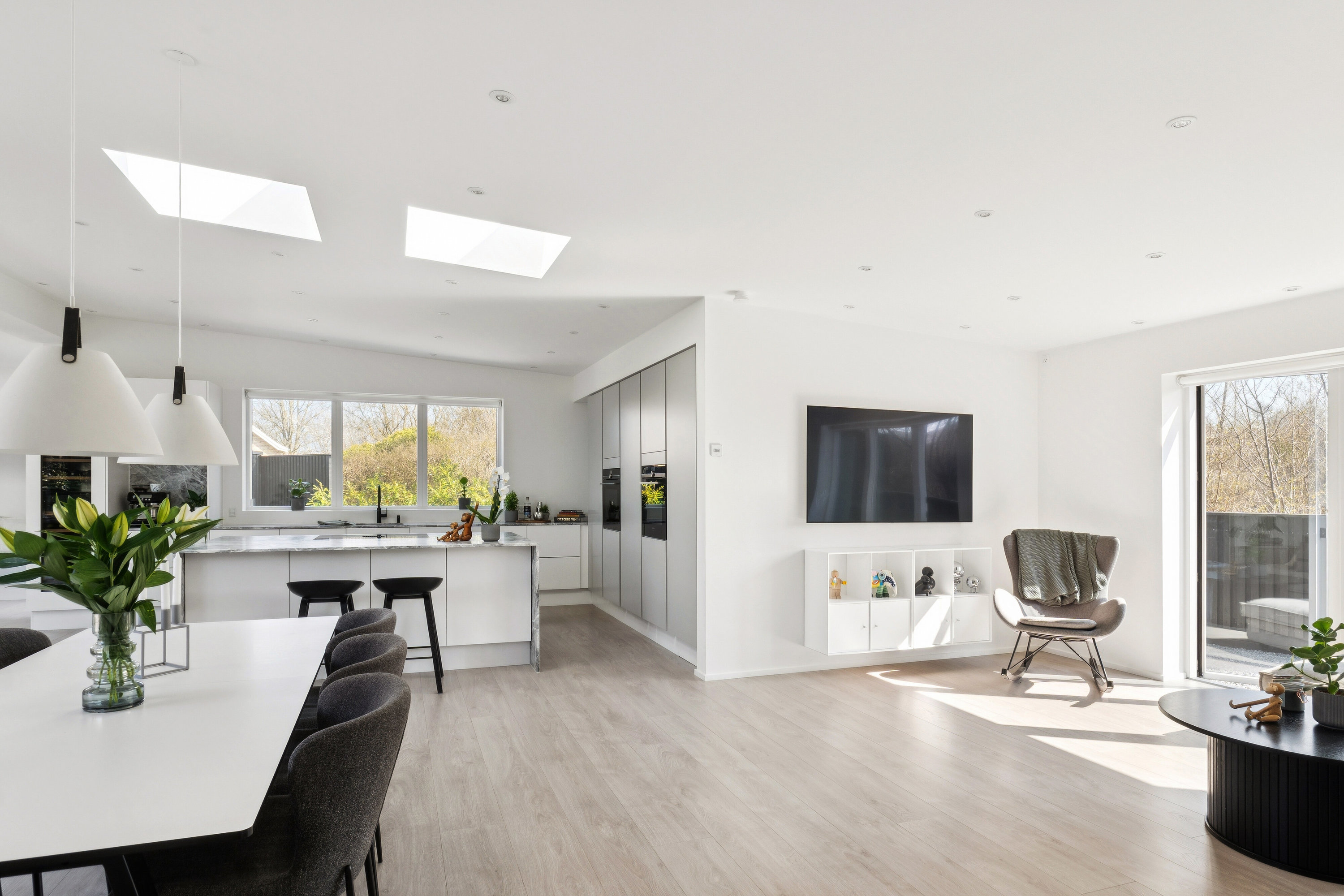 Fremhævet stue billede i fuldskærmstilstand. Billede af Lyngholmsvej 8, 2800 Kongens Lyngby