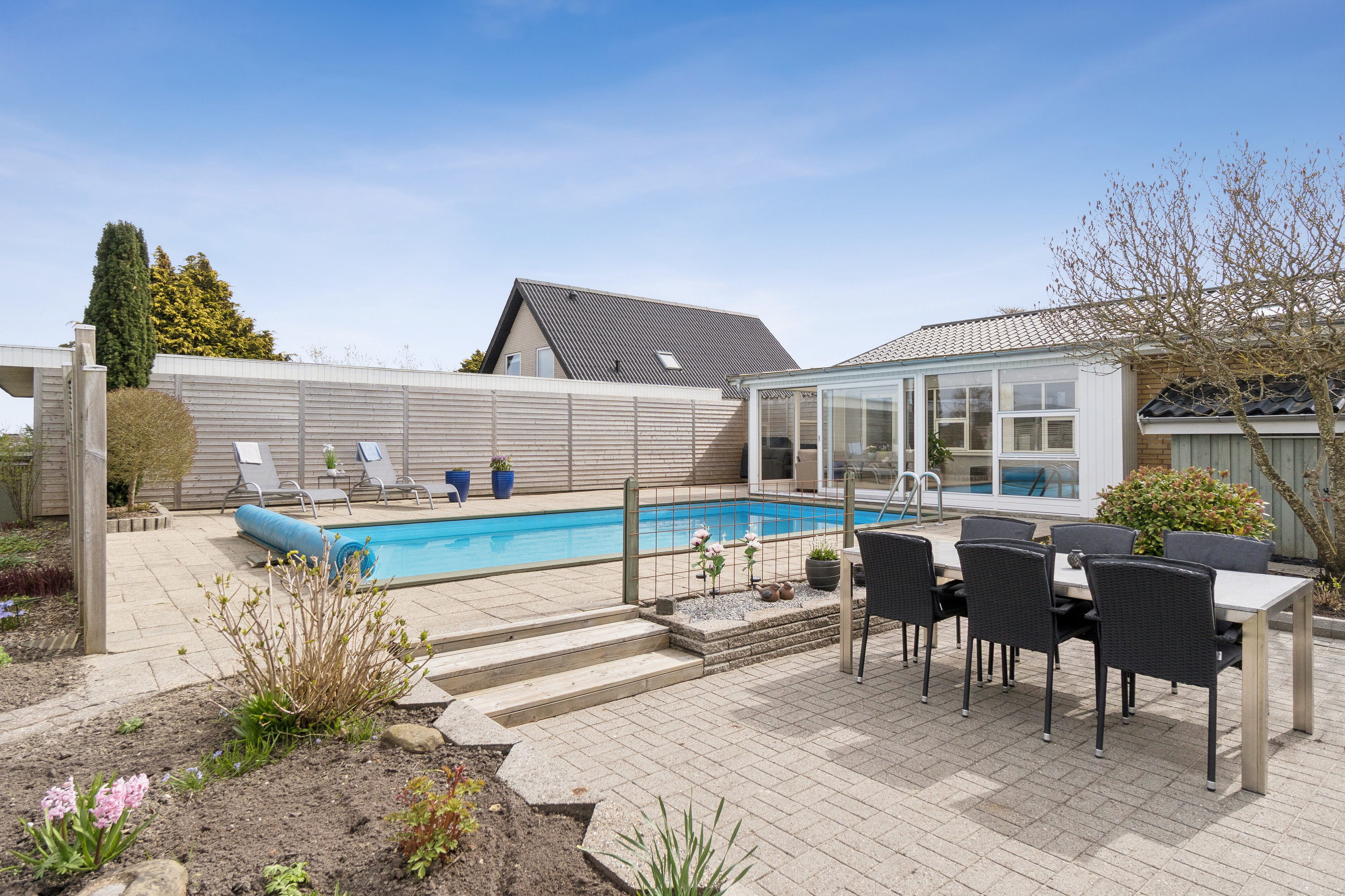 Fremhævet terrasse billede i fuldskærmstilstand. Billede af Finlandsgade 71, 7430 Ikast